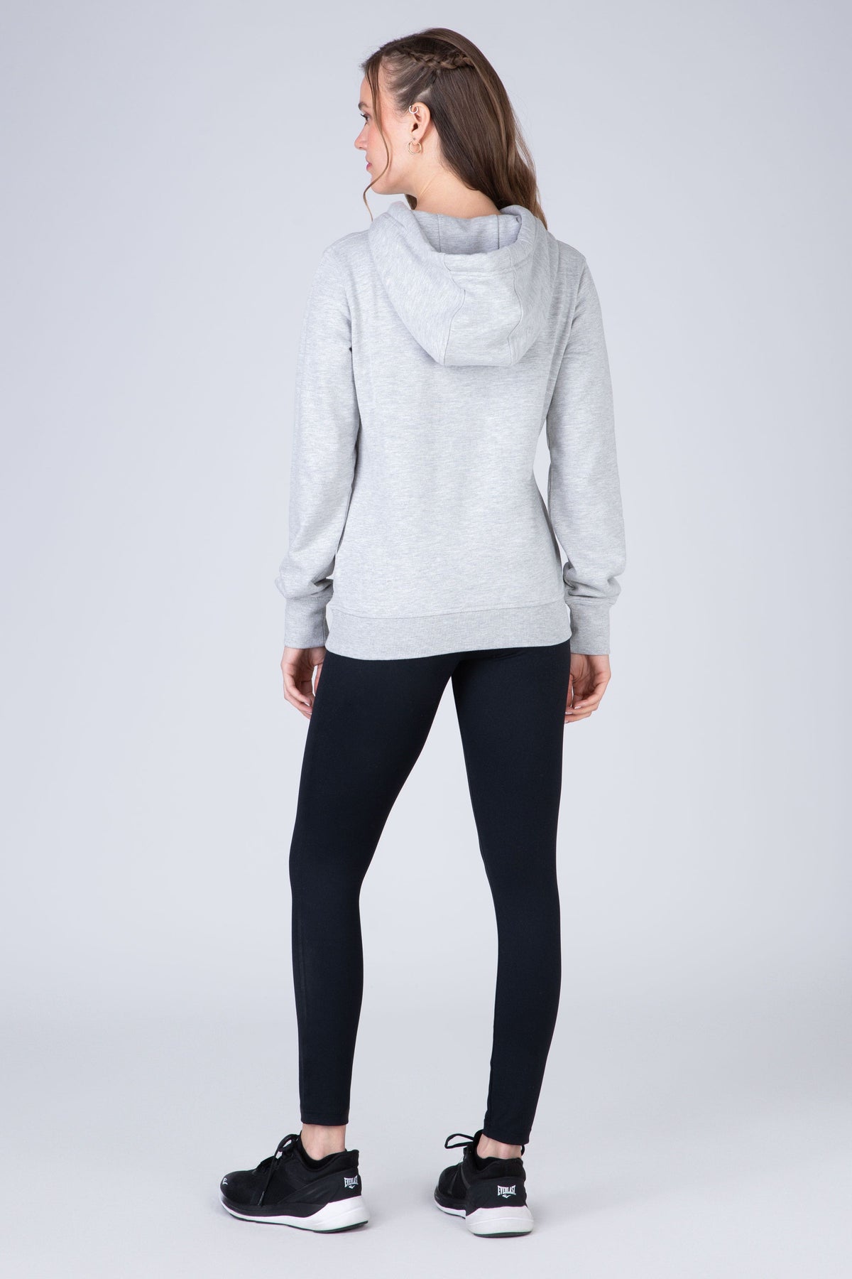 Poleron Hood Commodity Gris Claro Everlast
