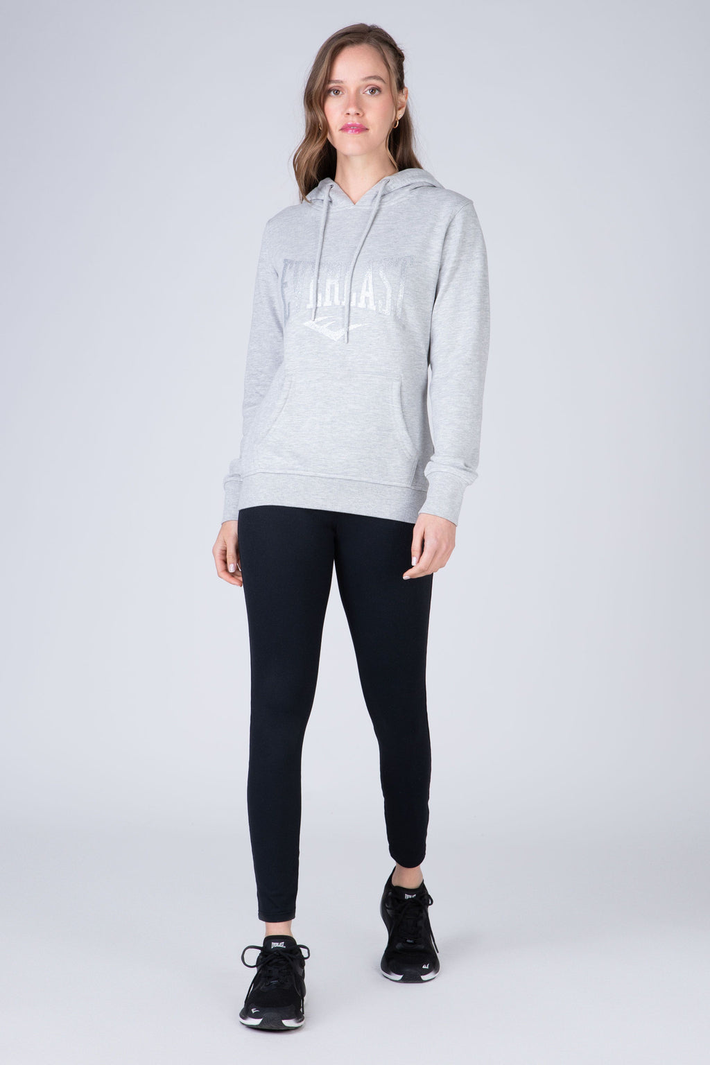 Poleron Hood Commodity Gris Claro Everlast