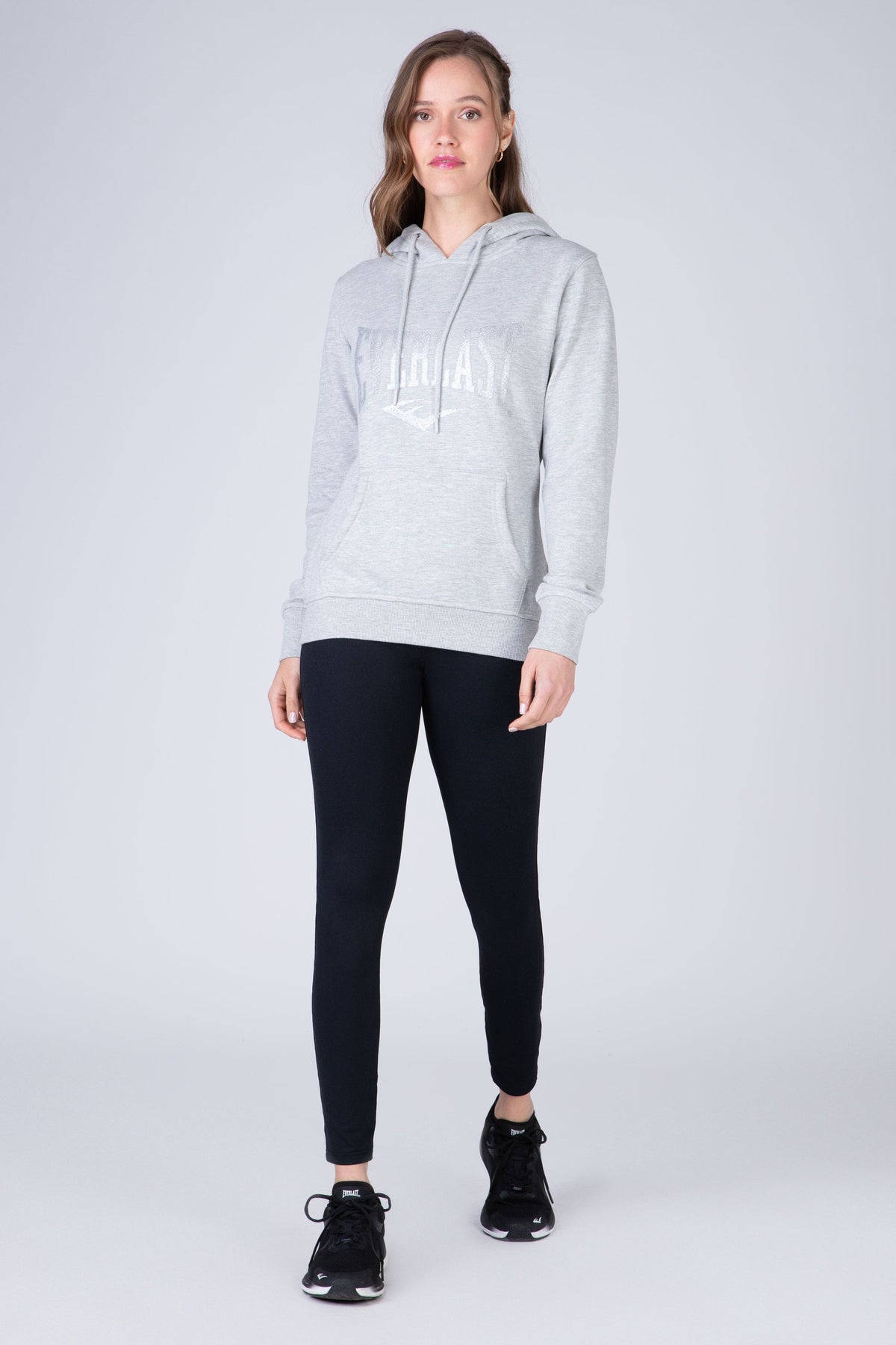 Poleron Hood Commodity Gris Claro Everlast