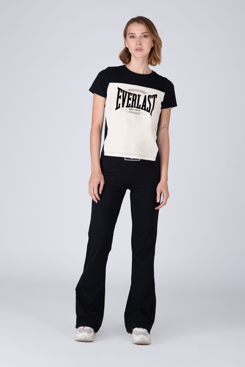 Polera Manga Corta Cut Beige Everlast