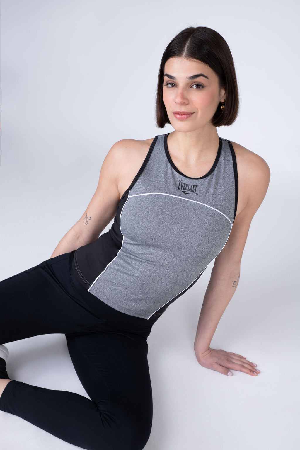 Polera Tank Reverse Gris Everlast
