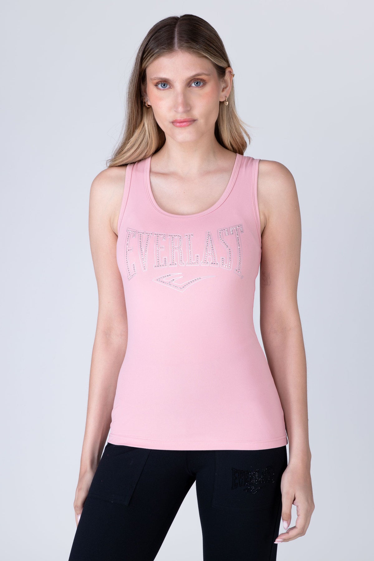Polera Sin Manga Twist Rosado Everlast