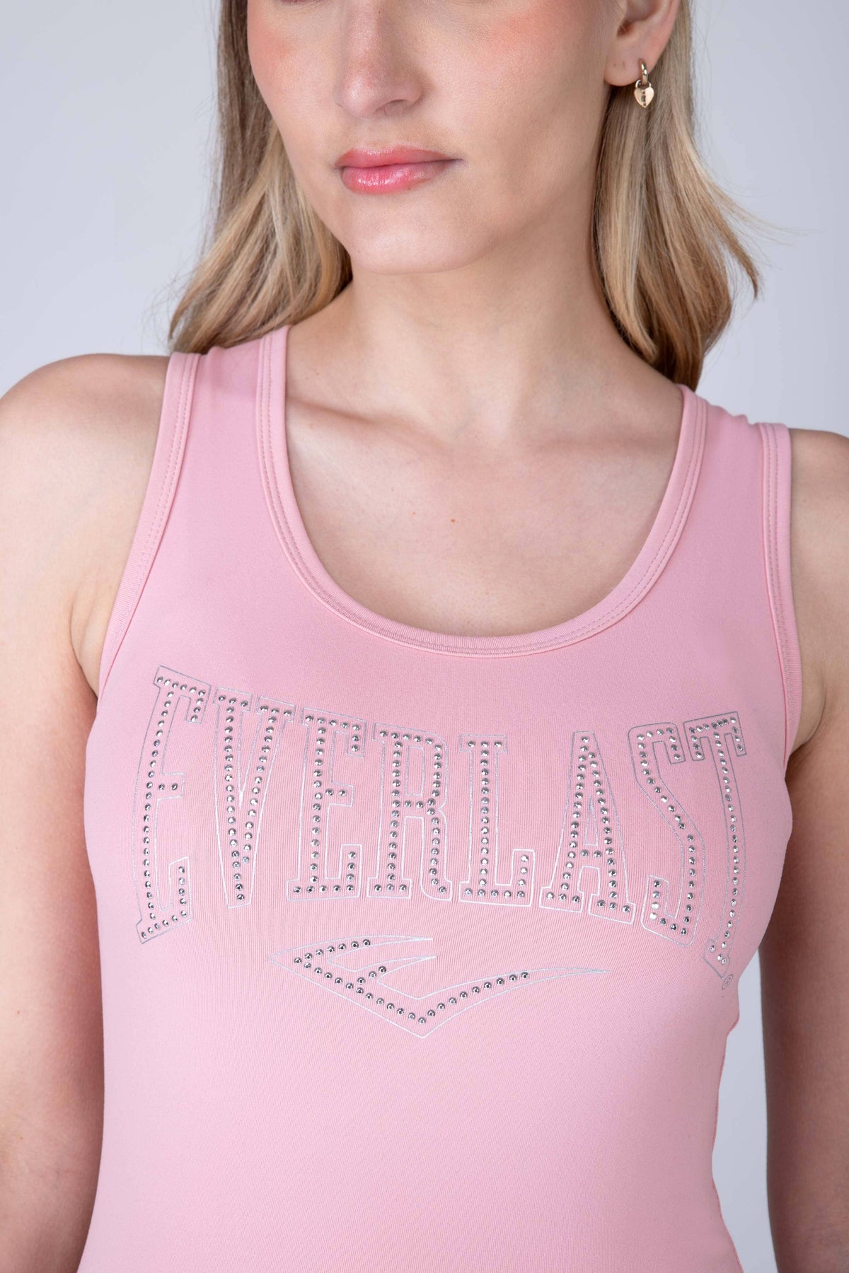 Polera Sin Manga Twist Rosado Everlast