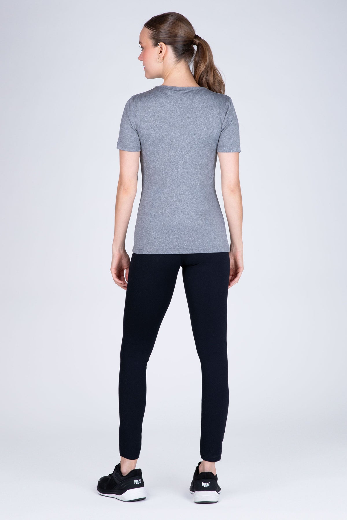 Polera Manga Corta Hiit Gris Everlast