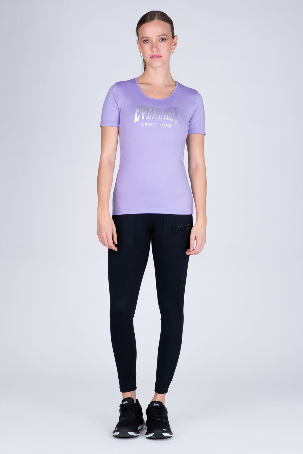 Polera Manga Corta Hiit Morado Everlast
