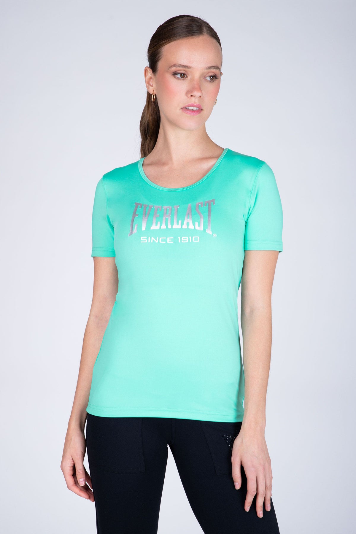 Polera Manga Corta Hiit Verde Claro Everlast