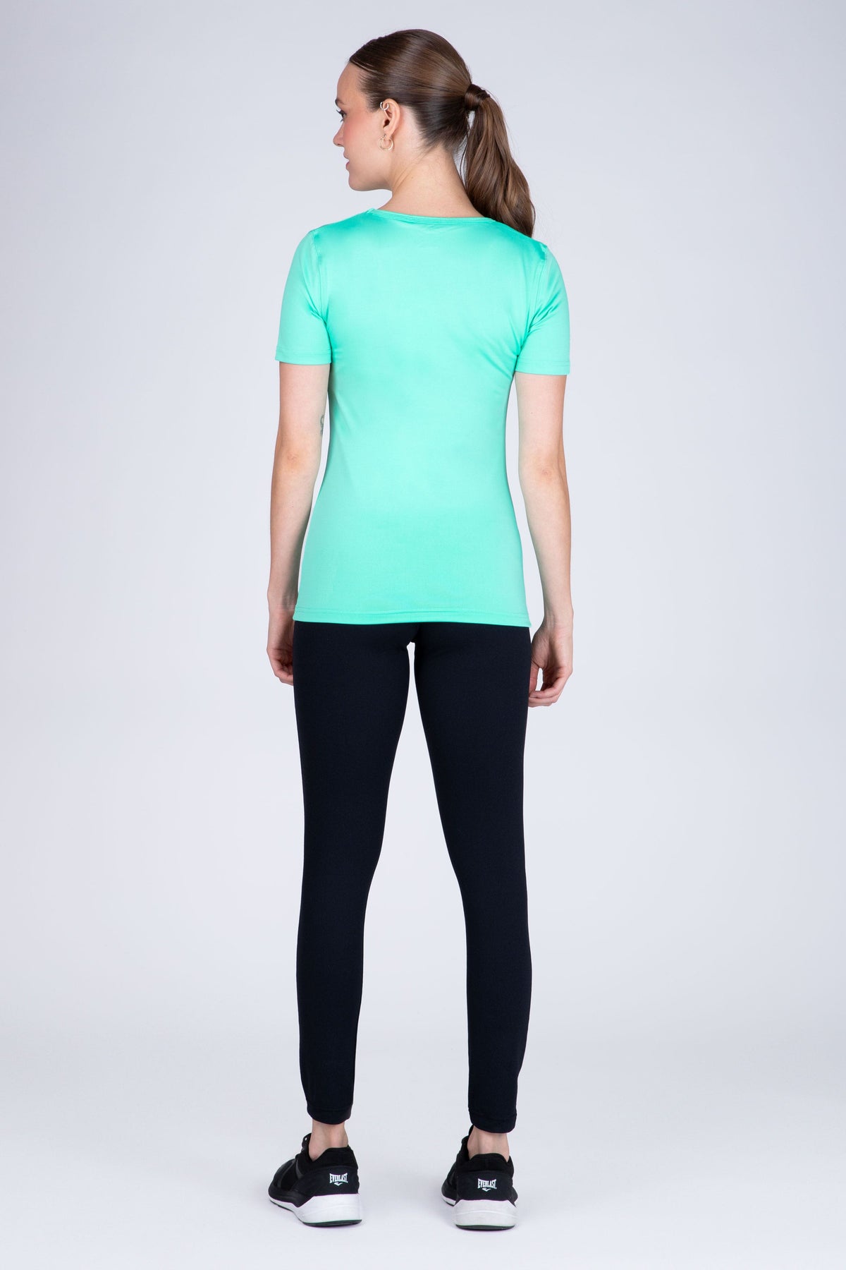 Polera Manga Corta Hiit Verde Claro Everlast