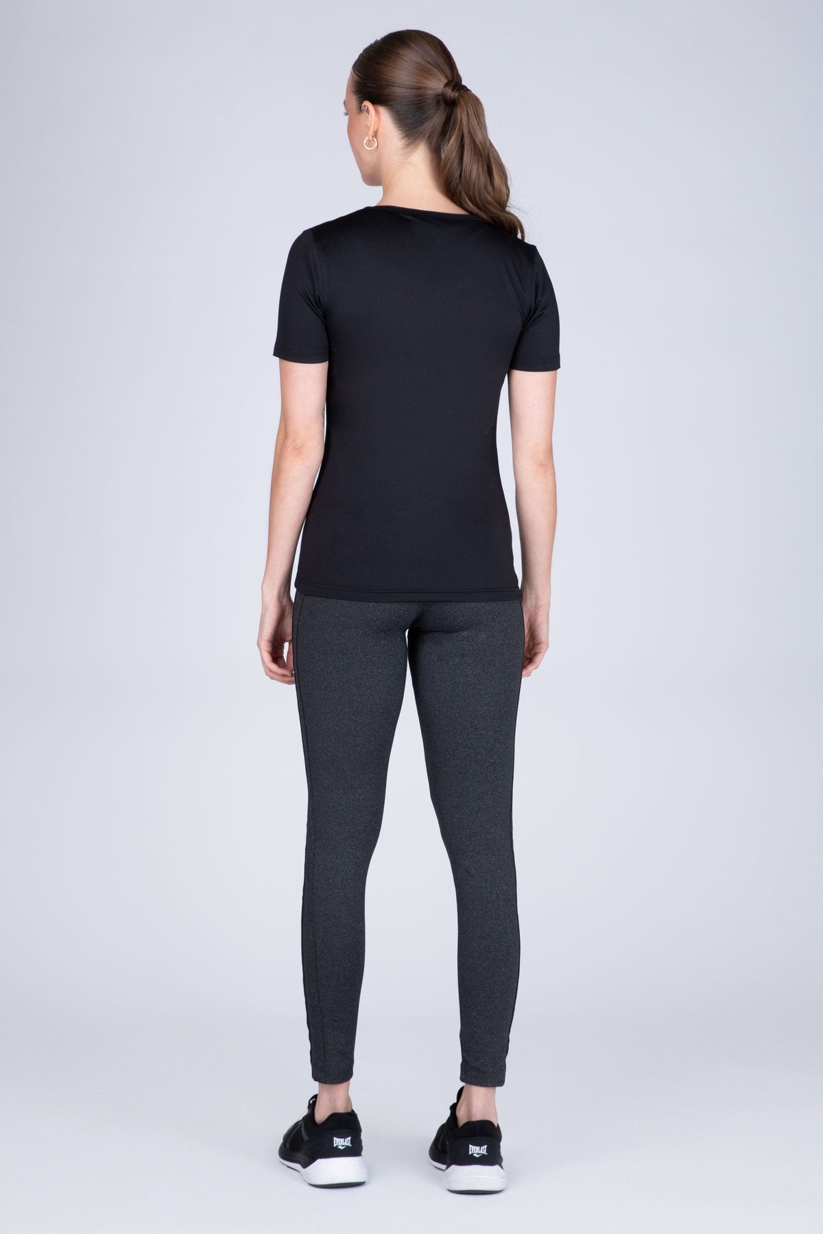 Polera Manga Corta Hiit Negro Everlast