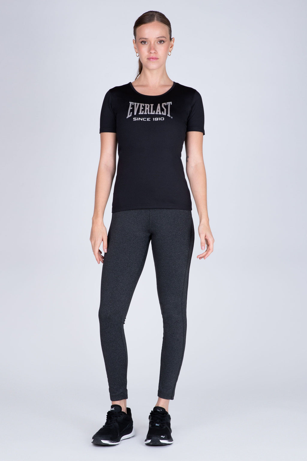 Polera Manga Corta Hiit Negro Everlast