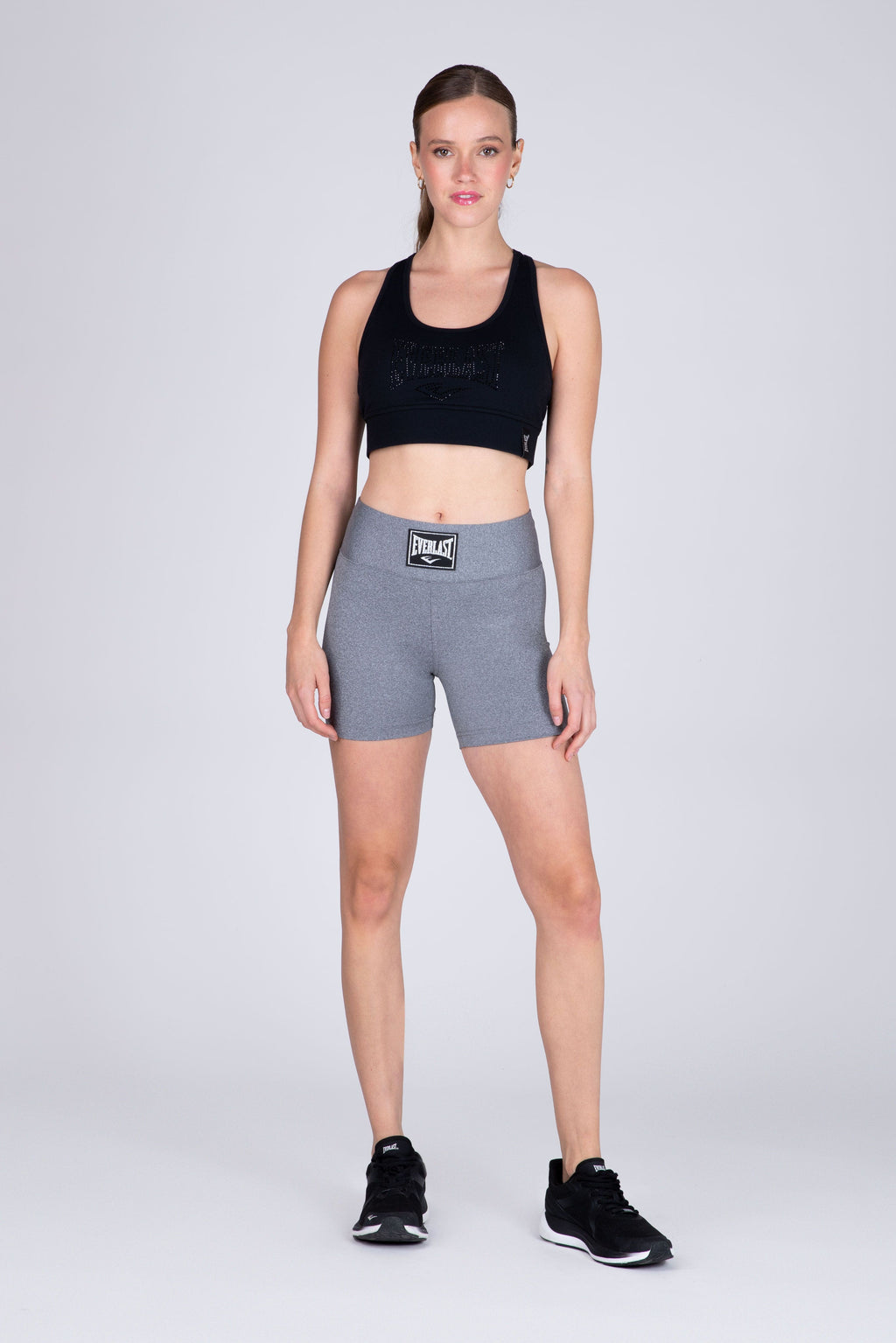 Legging Short Hiit Gris Everlast