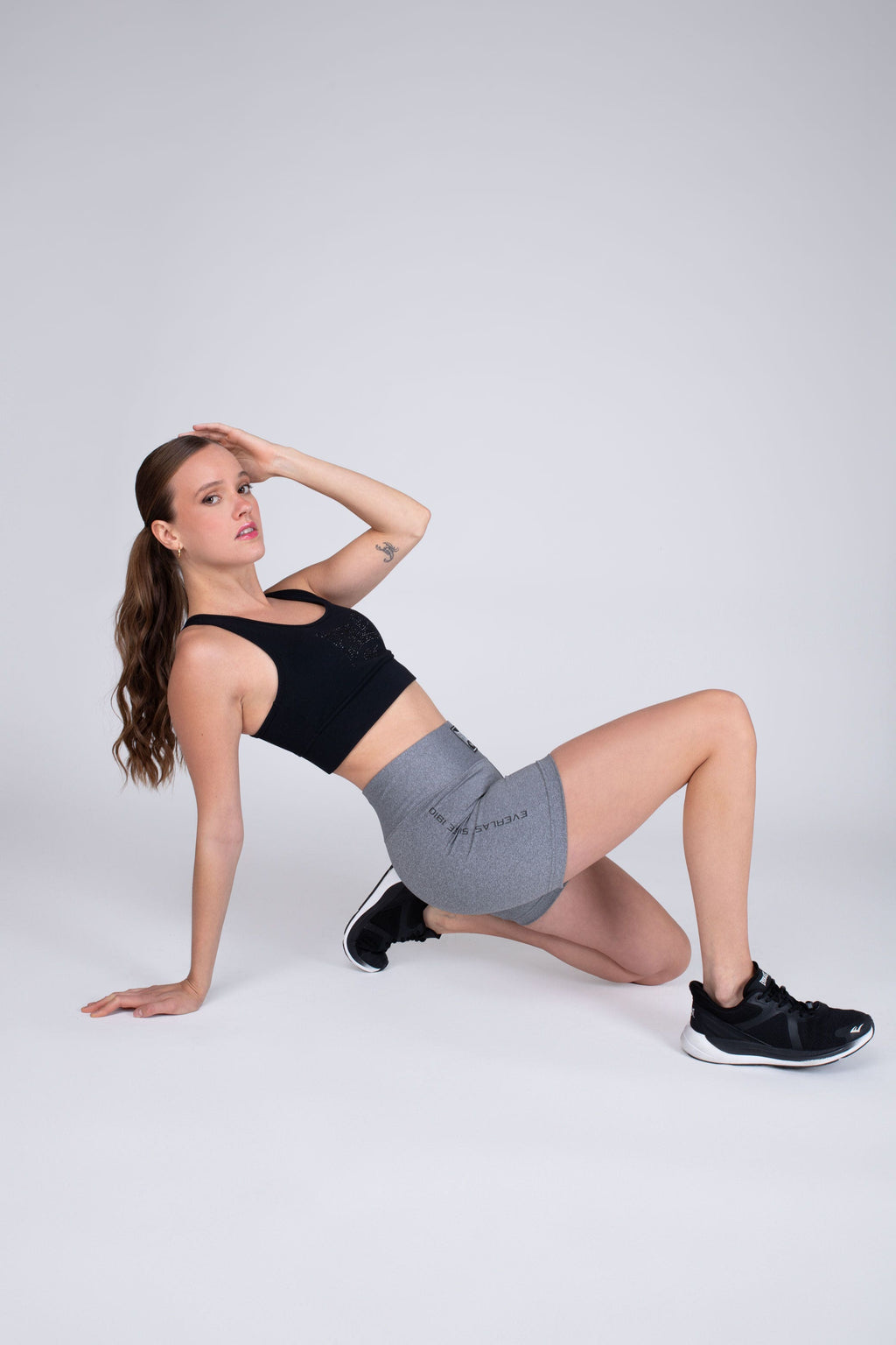 Legging Short Hiit Gris Everlast