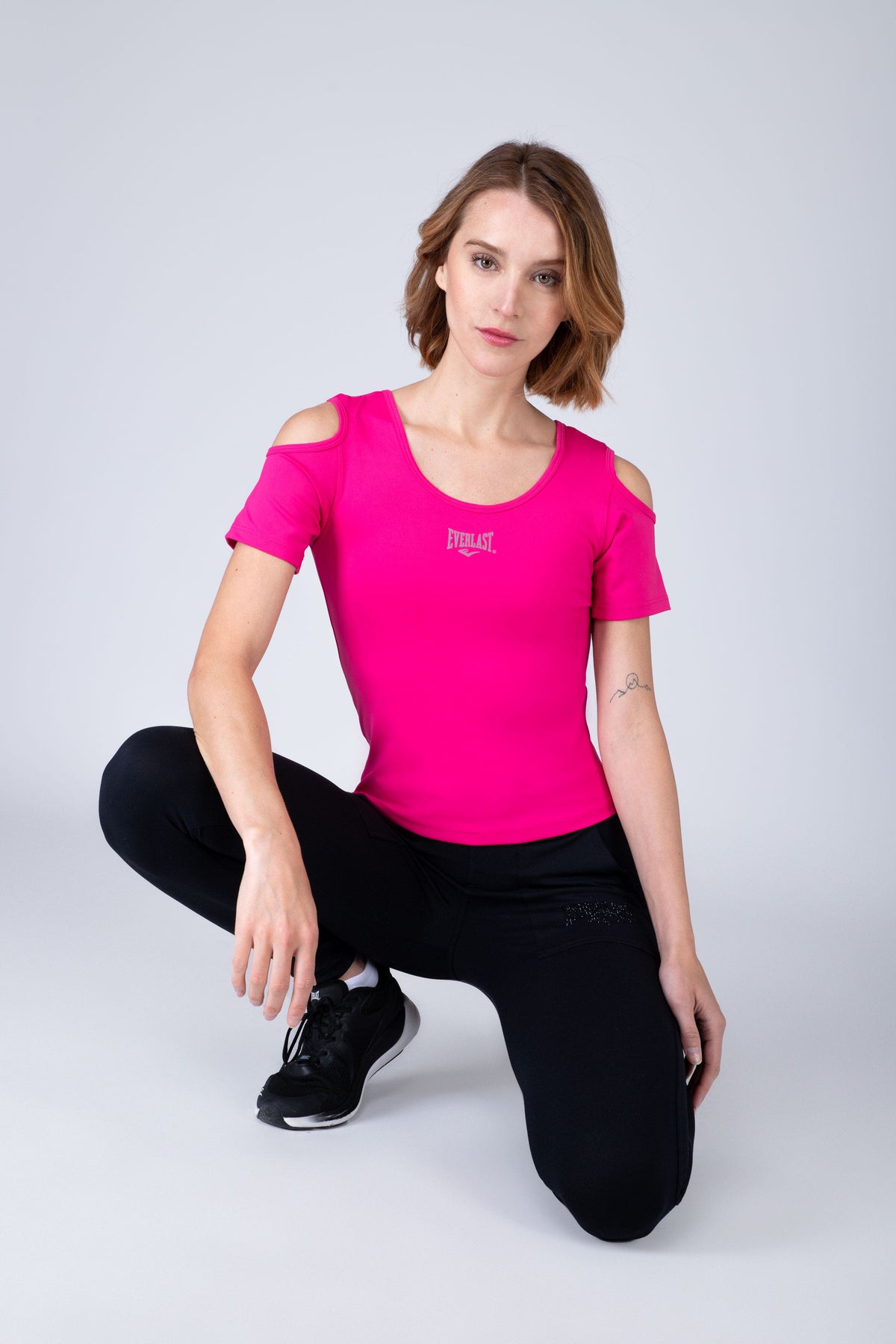 Polera Manga Corta Jumping Rosado Everlast