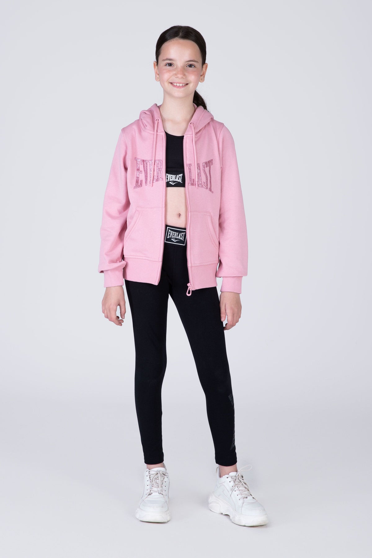 Chaqueta Hood Commodity Niña Rosado Everlast