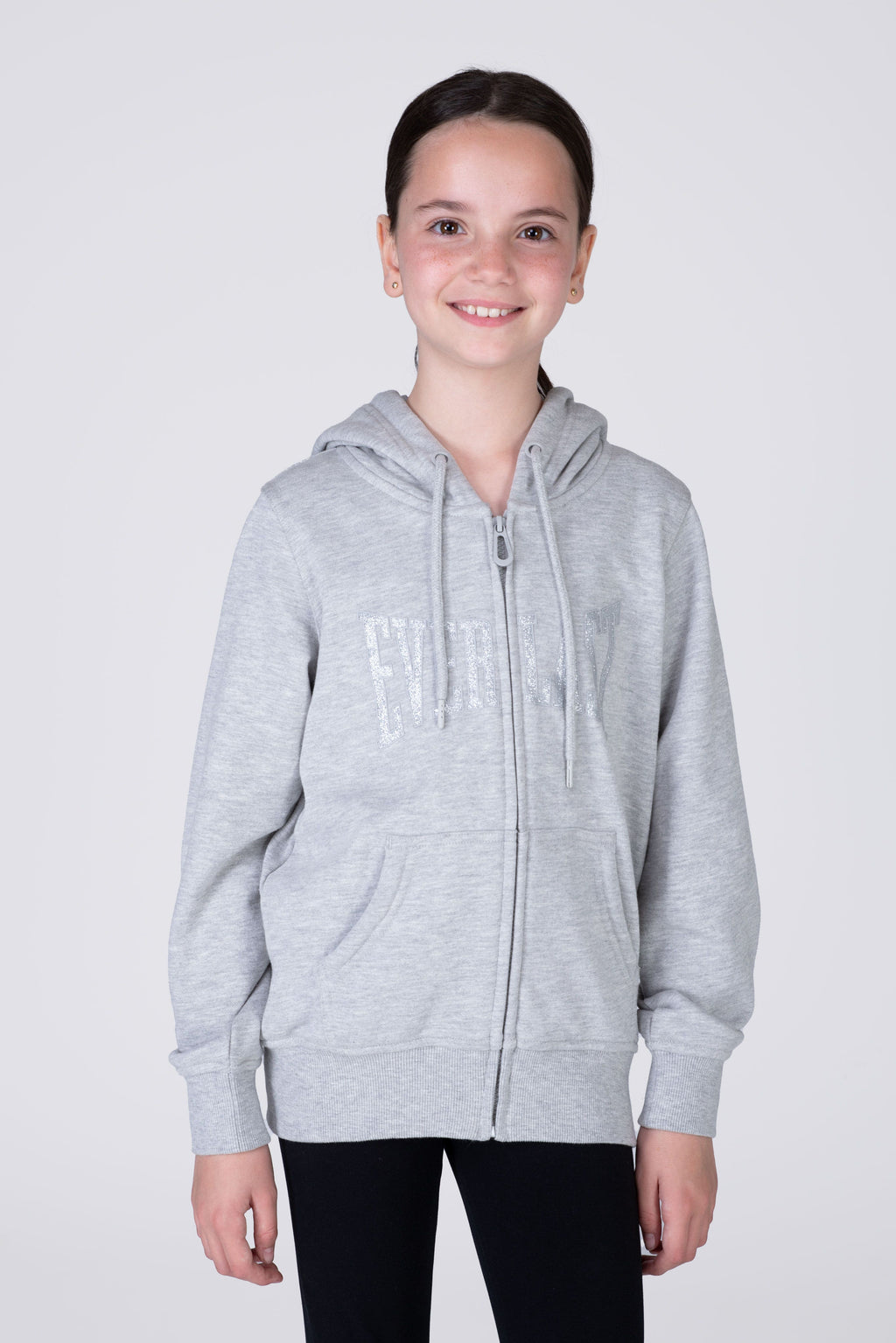 Chaqueta Hood Commodity Niña Gris Claro Everlast