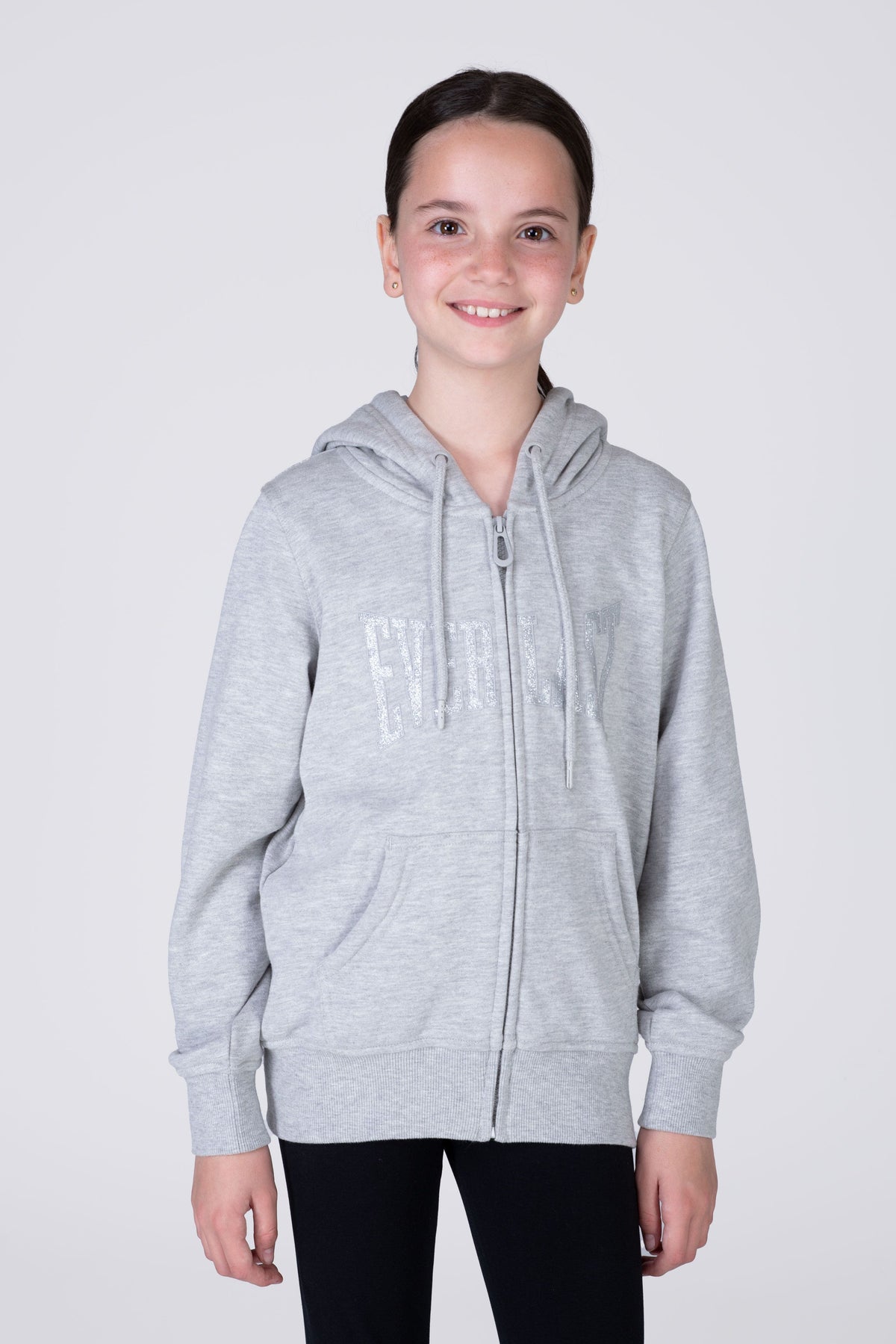 Chaqueta Hood Commodity Niña Gris Claro Everlast
