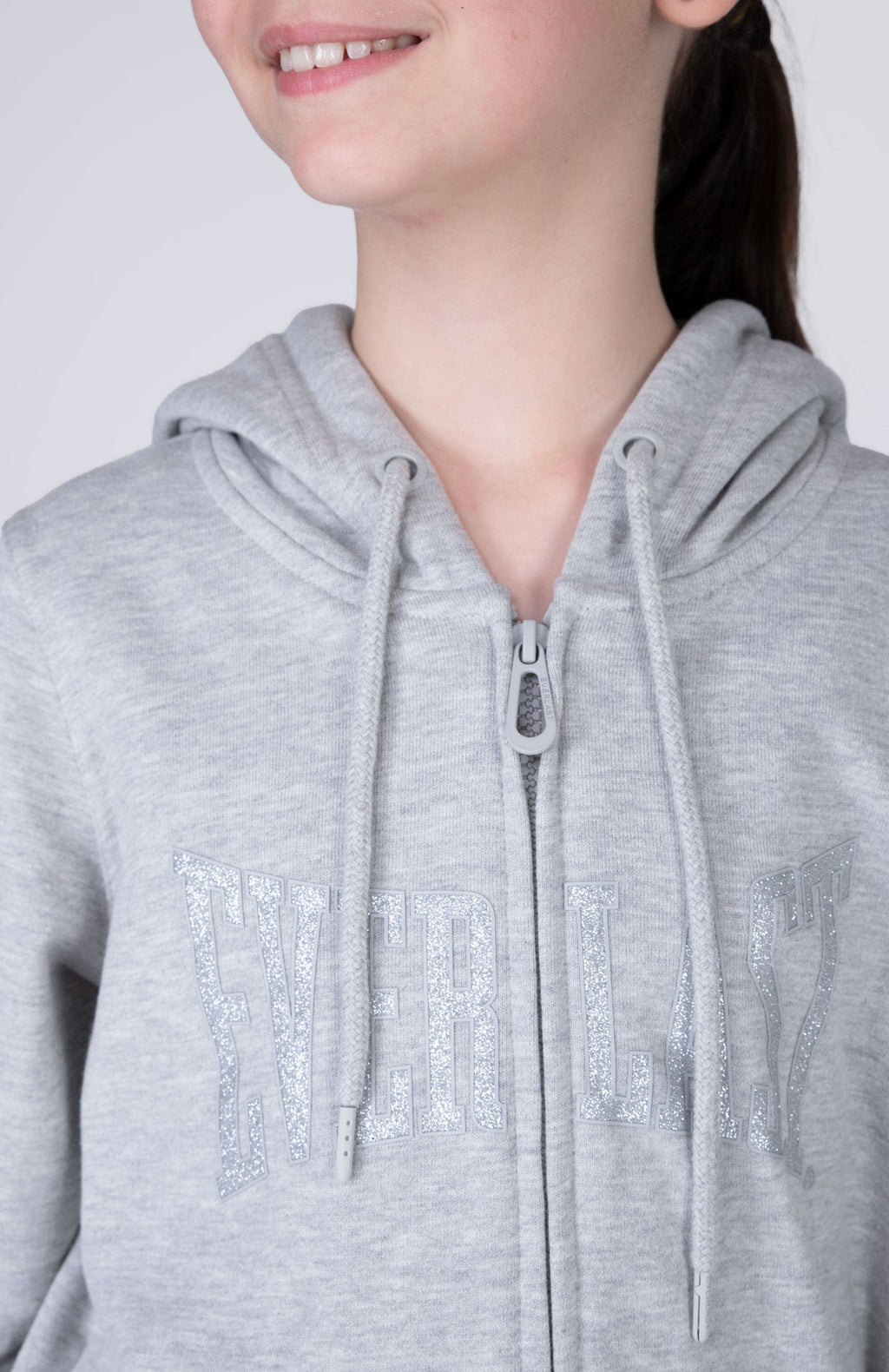 Chaqueta Hood Commodity Niña Gris Claro Everlast