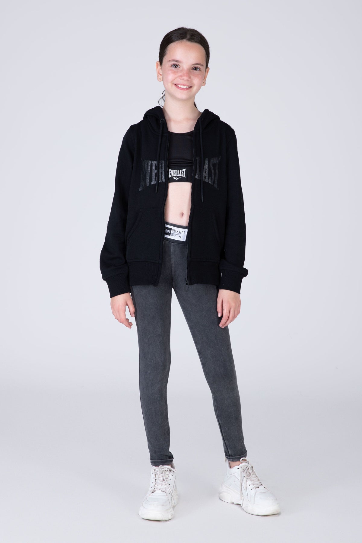 Chaqueta Hood Commodity Niña Negro Everlast