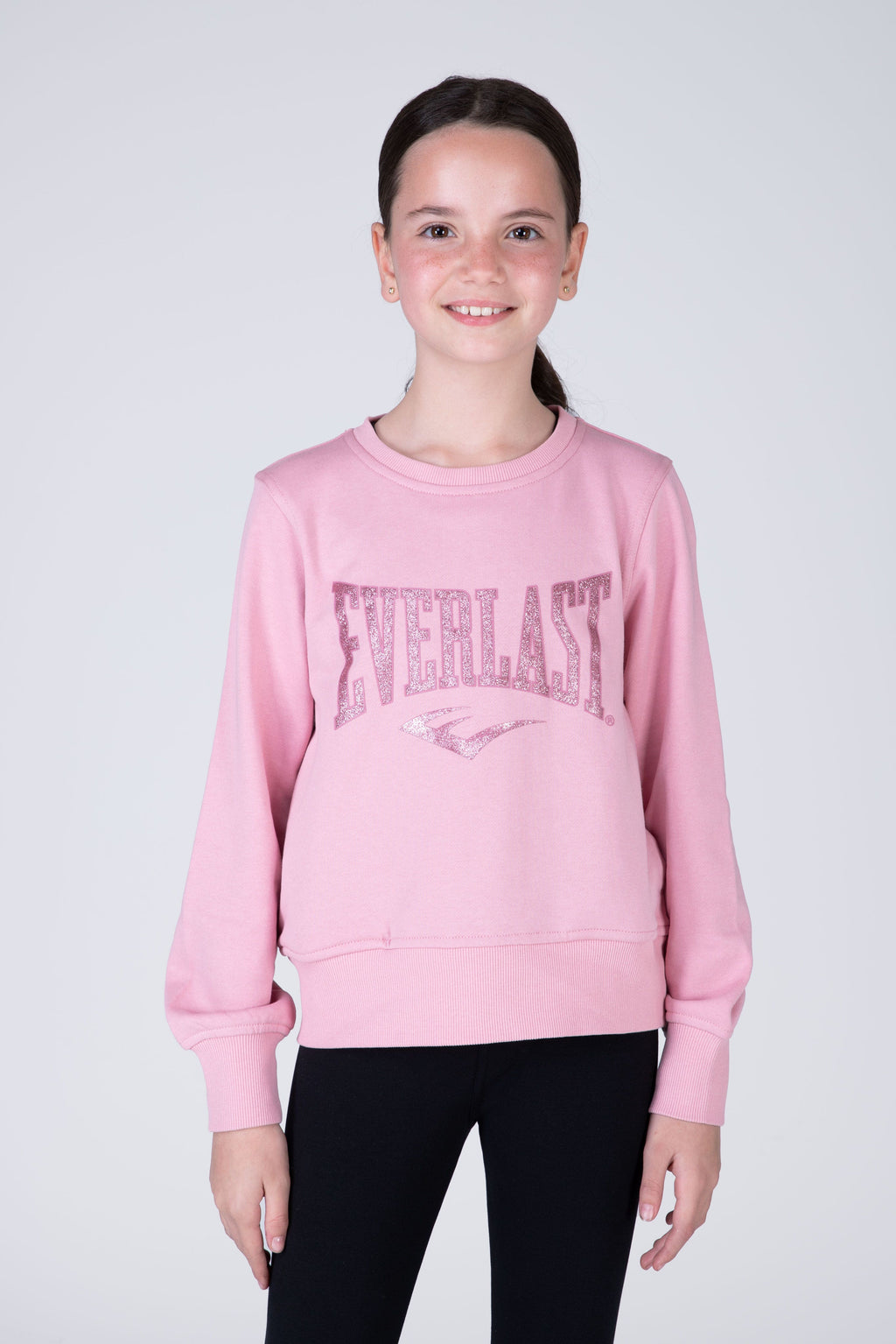 Poleron Crew Neck Commodity Niña Rosado Everlast