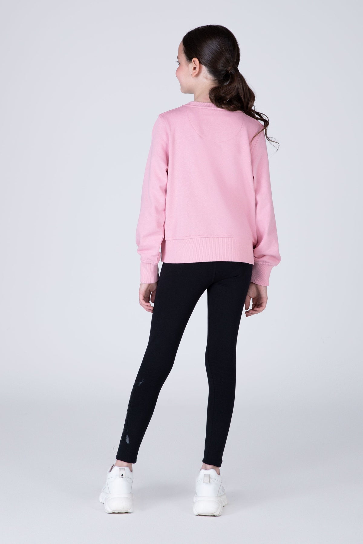 Poleron Crew Neck Commodity Niña Rosado Everlast