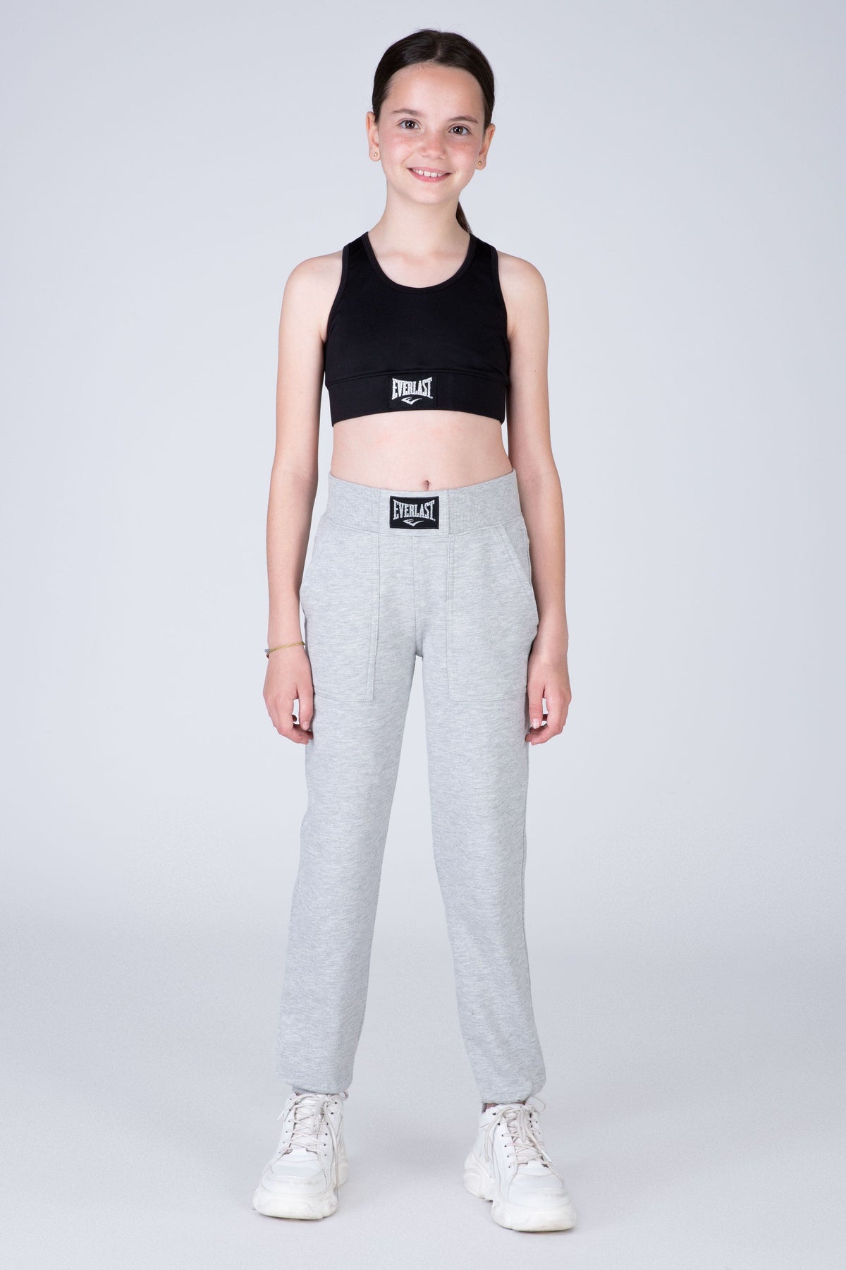 Jogger Commodity Niña Gris Claro Everlast