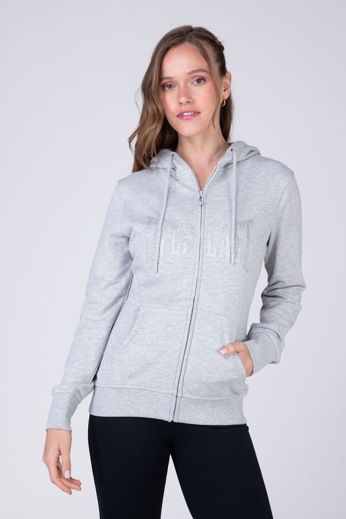 Chaqueta Hood Commodity Gris Claro Everlast