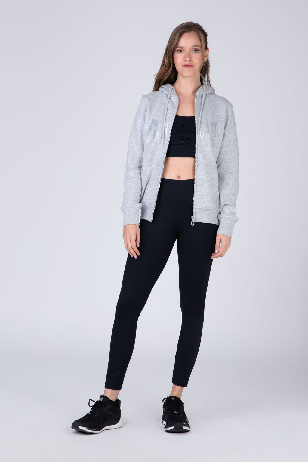 Chaqueta Hood Commodity Gris Claro Everlast