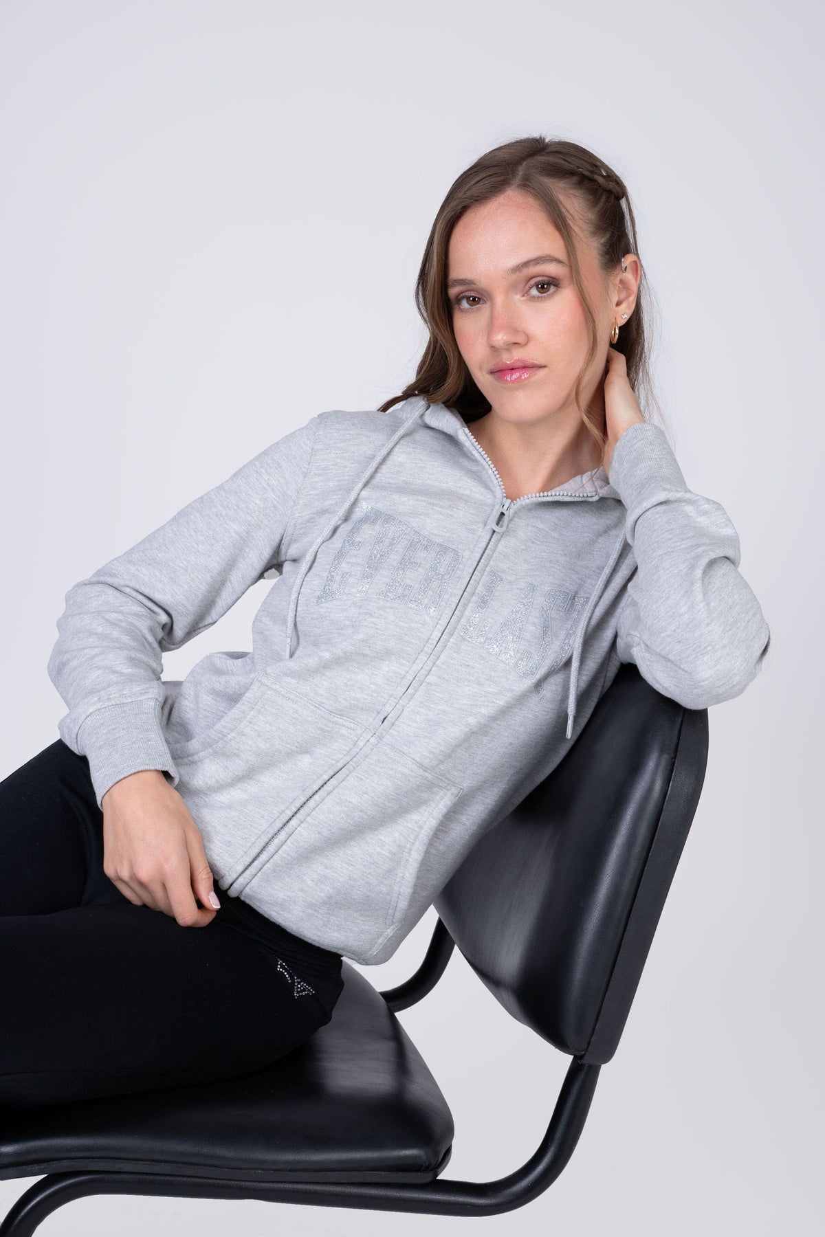 Chaqueta Hood Commodity Gris Claro Everlast
