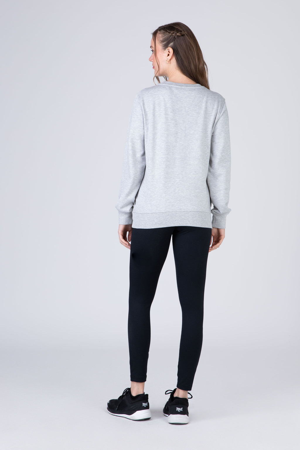 Poleron Crew Neck Commodity Gris Claro Everlast