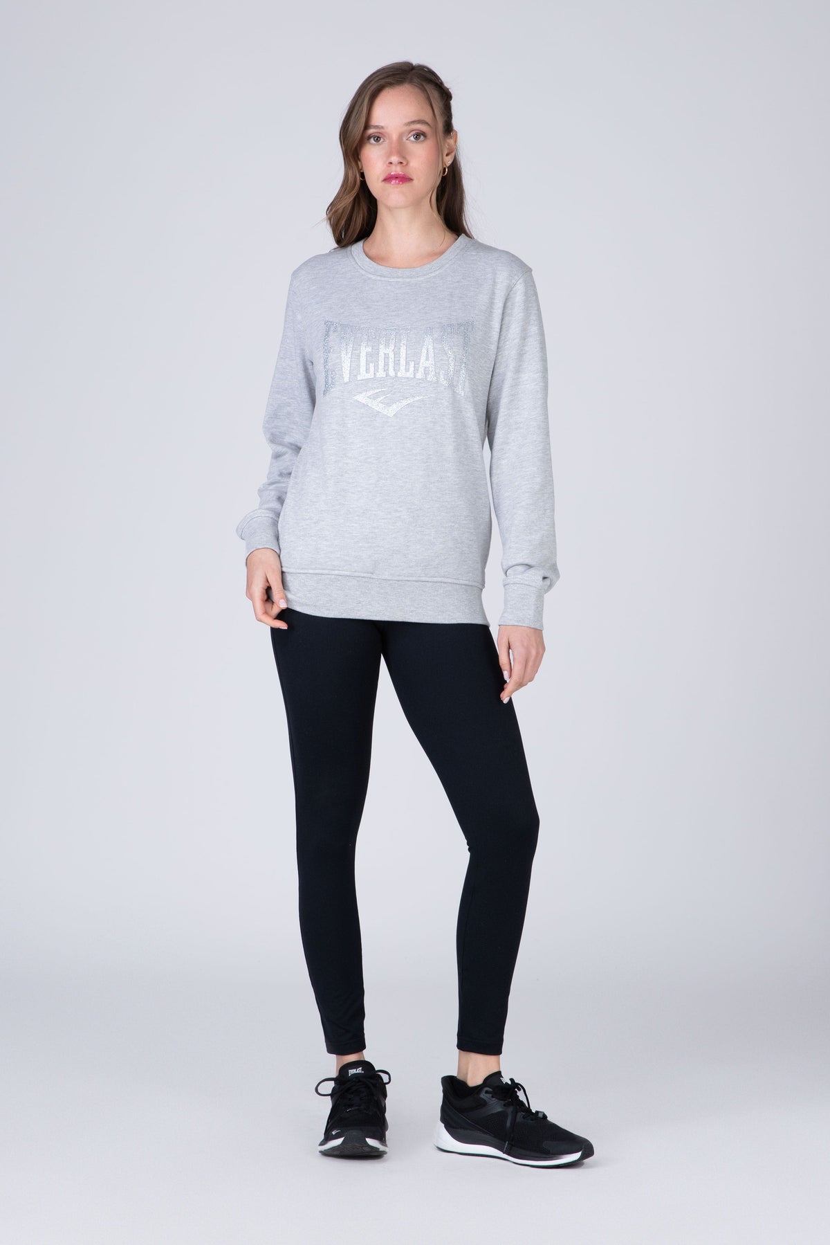 Poleron Crew Neck Commodity Gris Claro Everlast