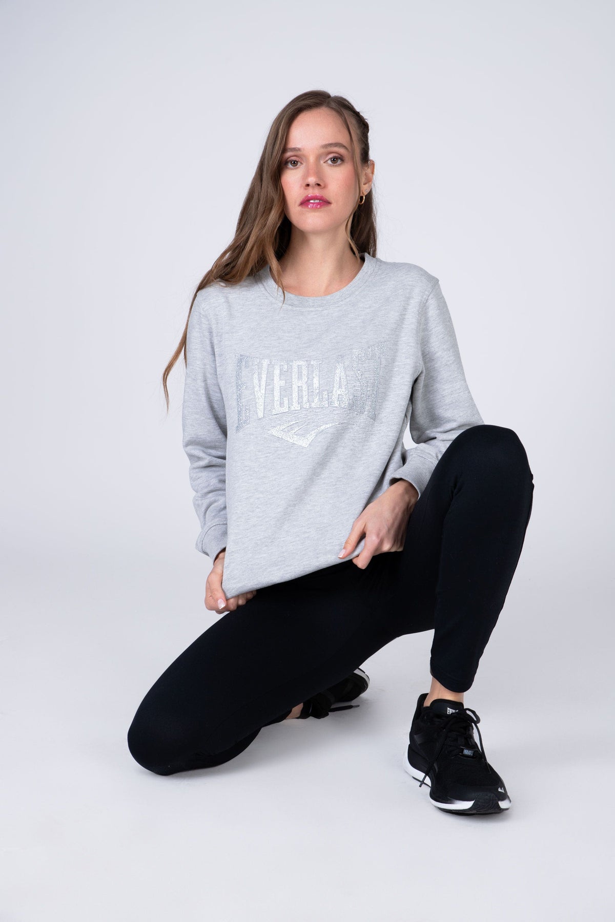 Poleron Crew Neck Commodity Gris Claro Everlast
