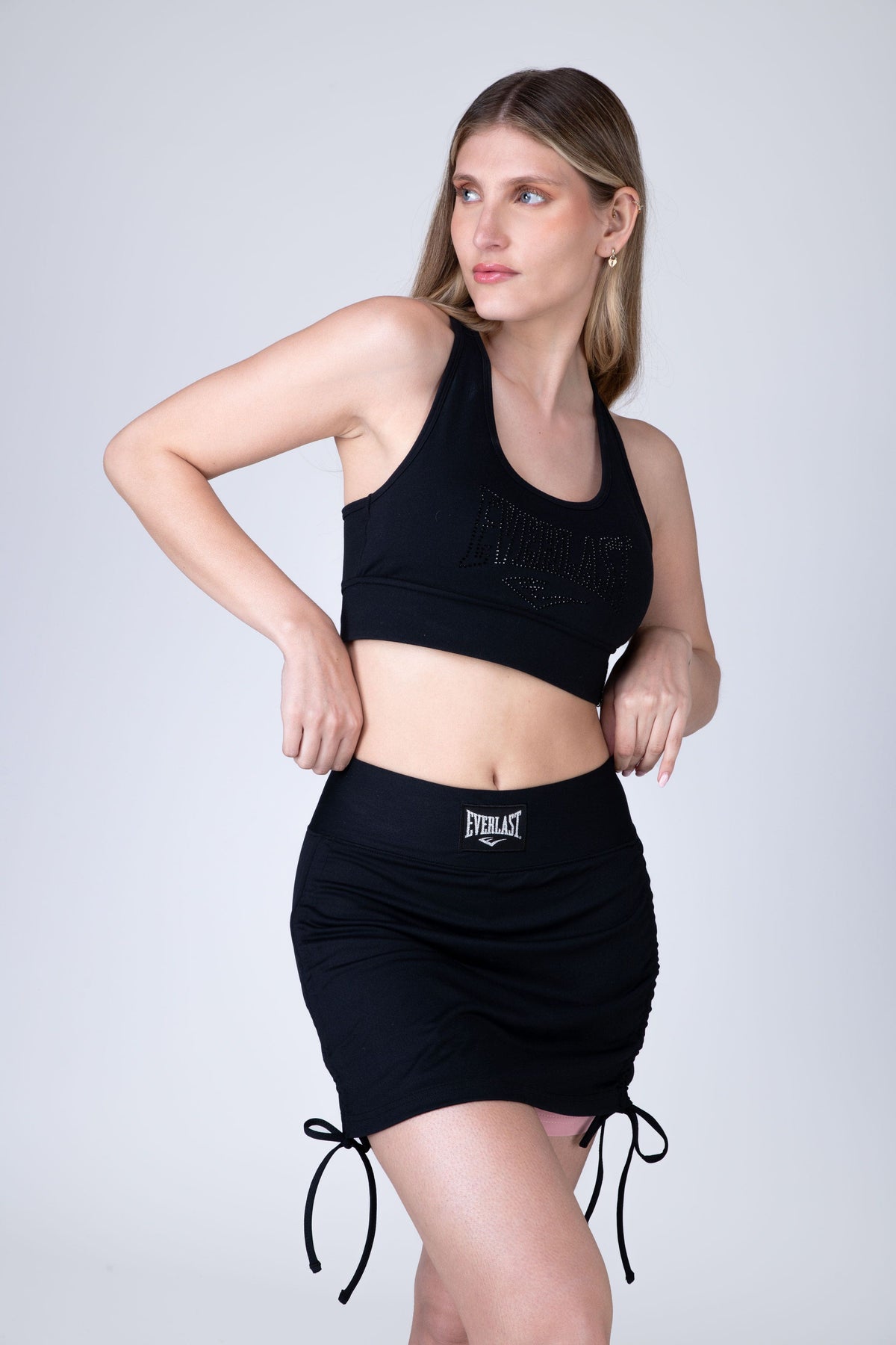 Legging Short Skirt Twist Rosado Everlast