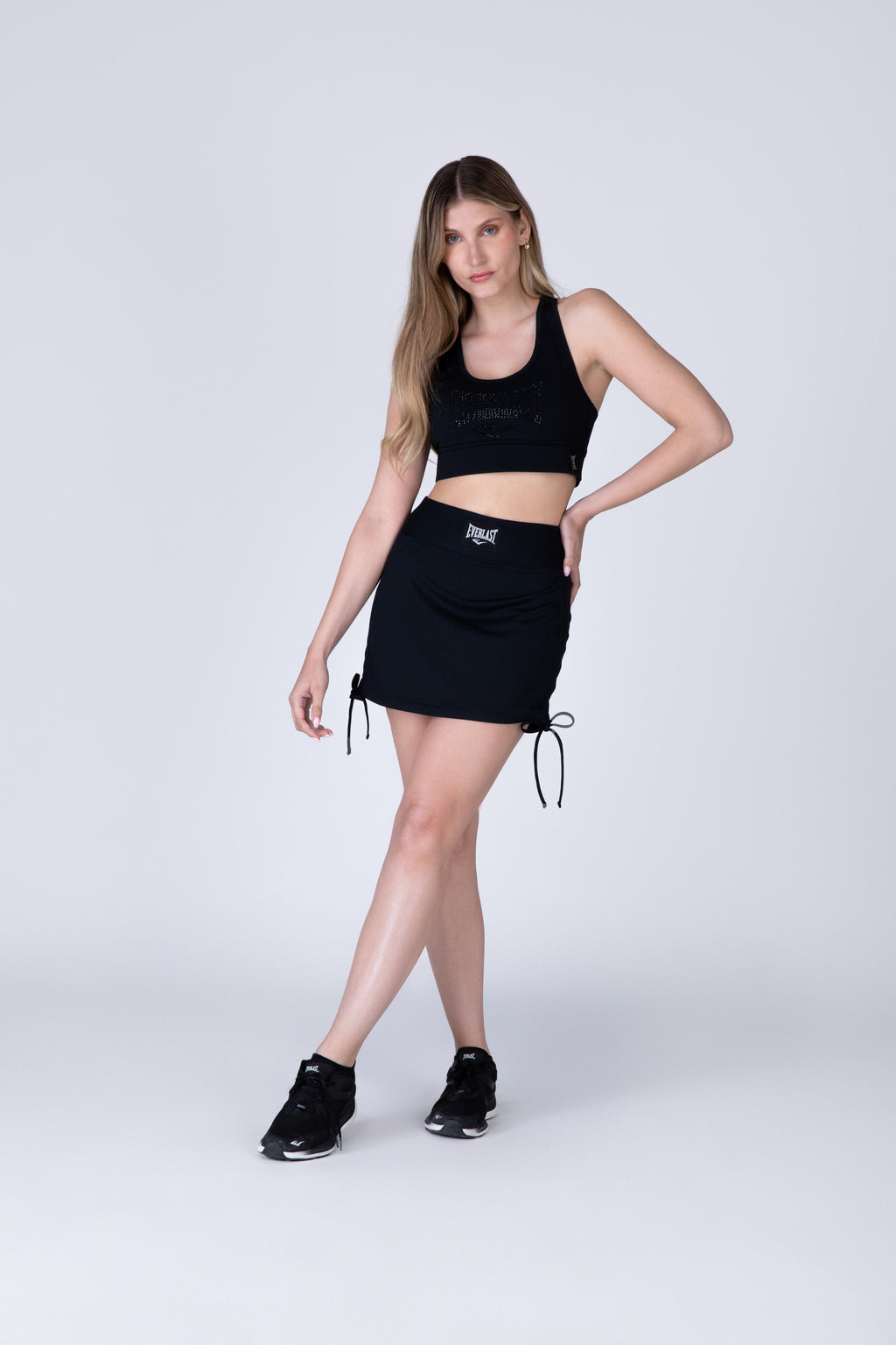 Legging Short Skirt Twist Negro Everlast
