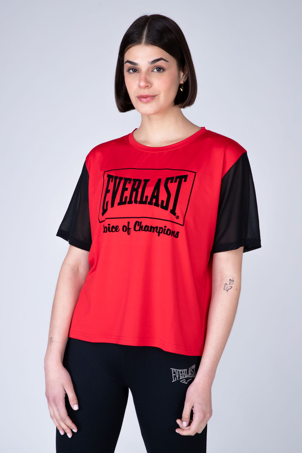Polera Manga Corta Reverse Rojo Everlast