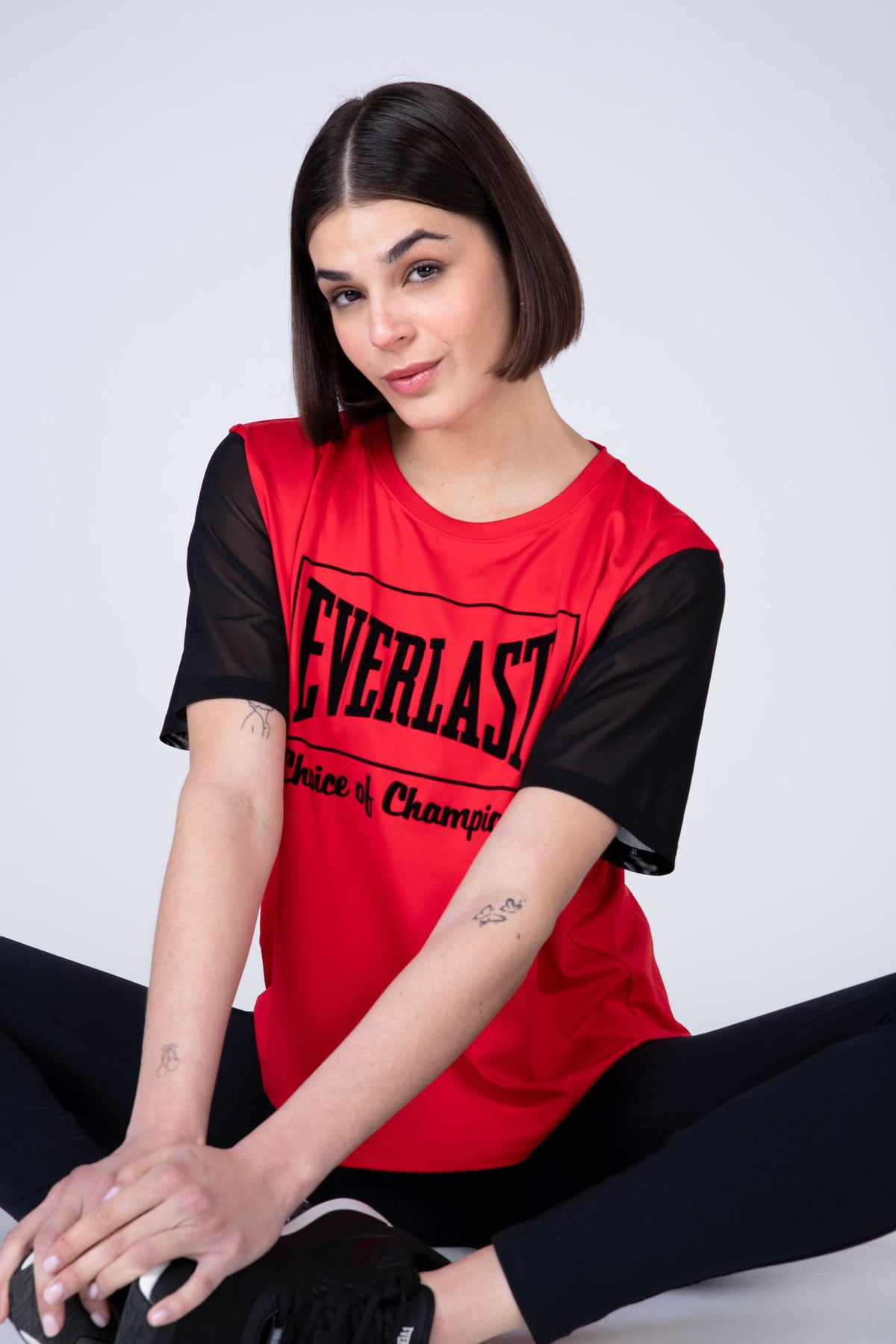 Polera Manga Corta Reverse Rojo Everlast