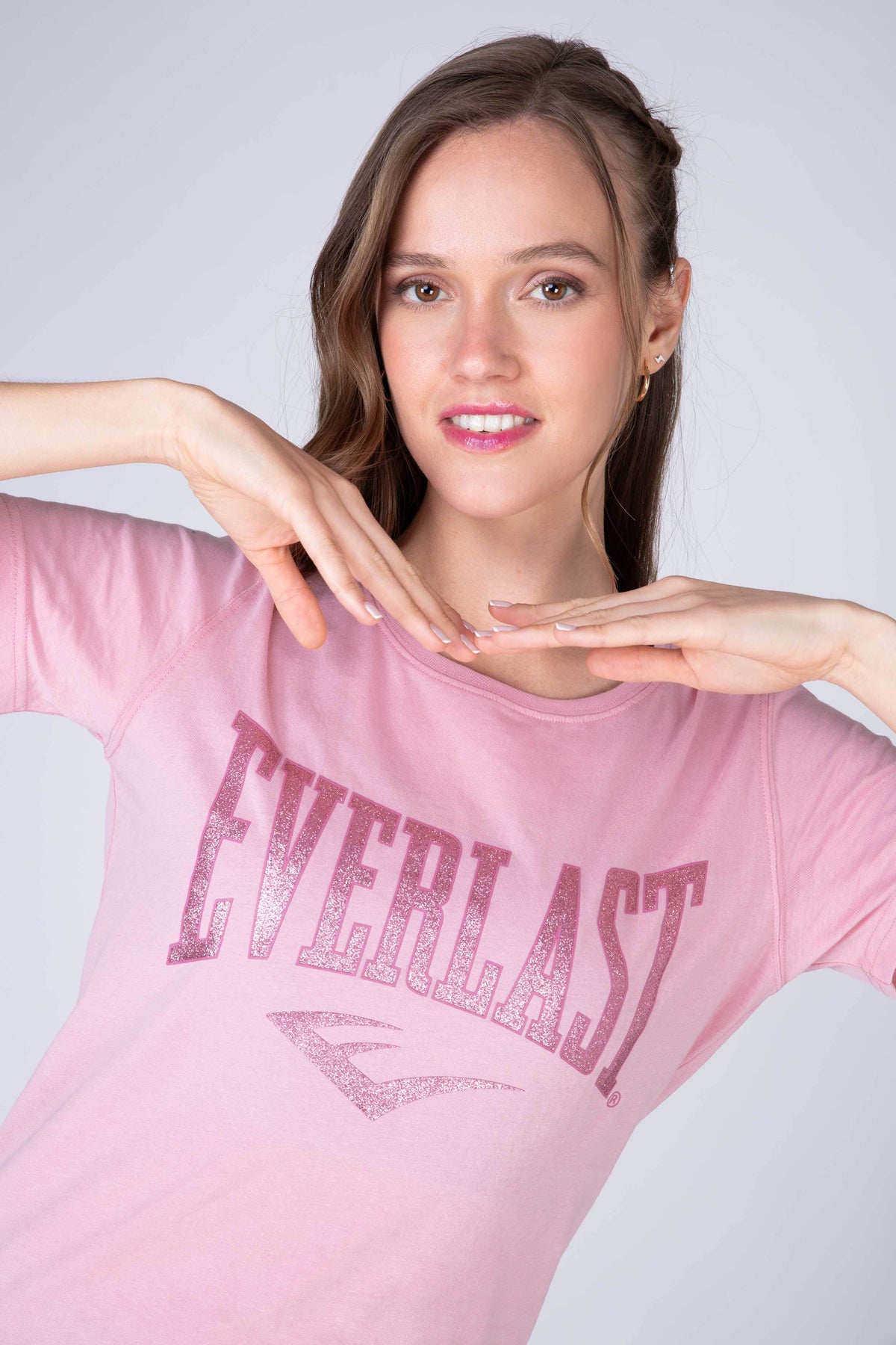 Polera Manga Corta Commodity Rosado Everlast
