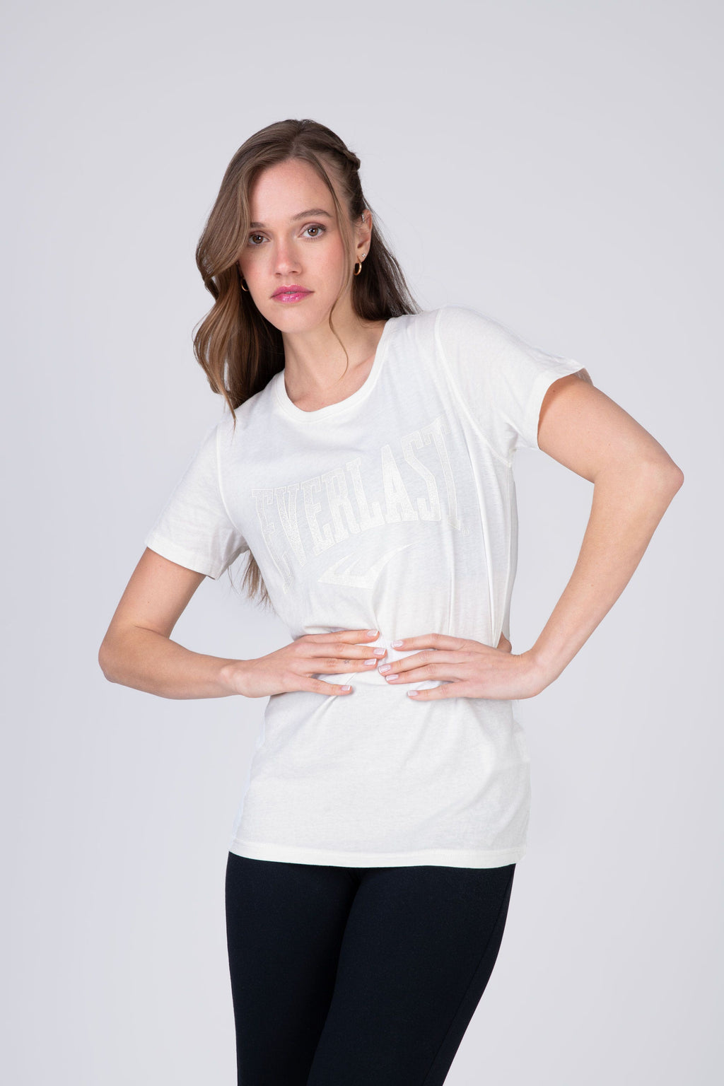 Polera Manga Corta Commodity Blanco Everlast