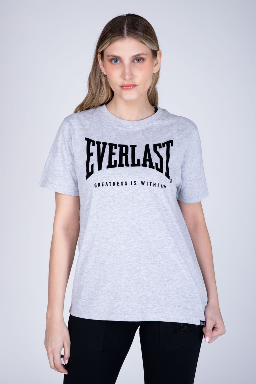 Polera Manga Corta Genius Gris Everlast