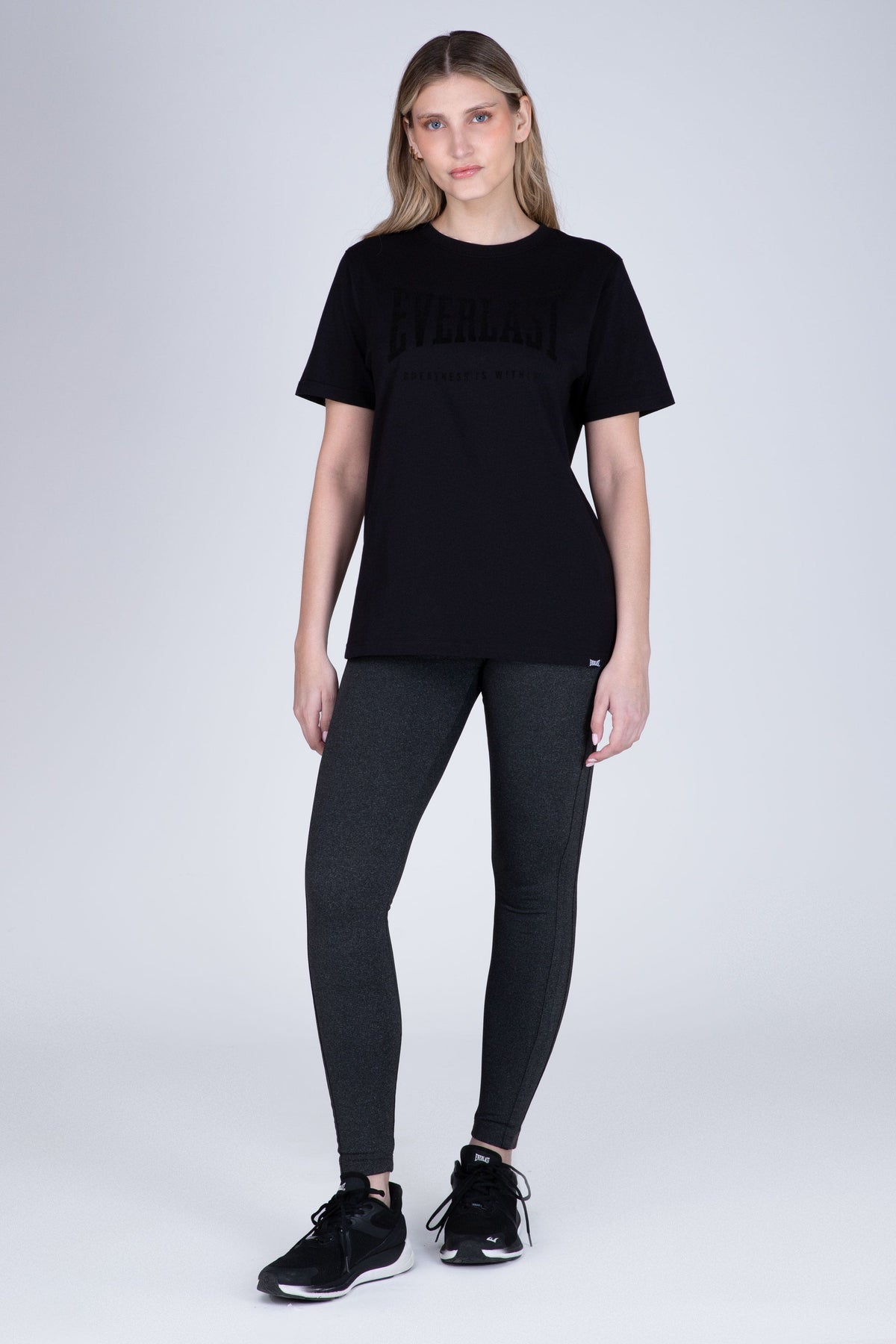 Polera Manga Corta Genius Negro Everlast