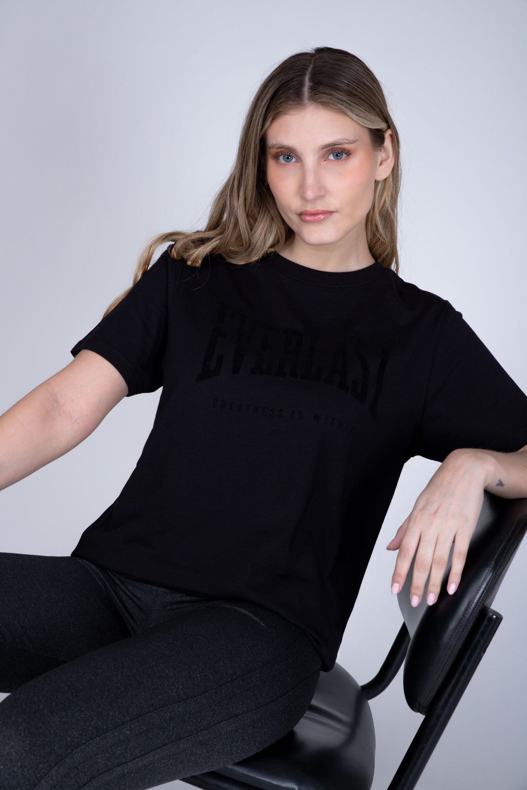 Polera Manga Corta Genius Negro Everlast