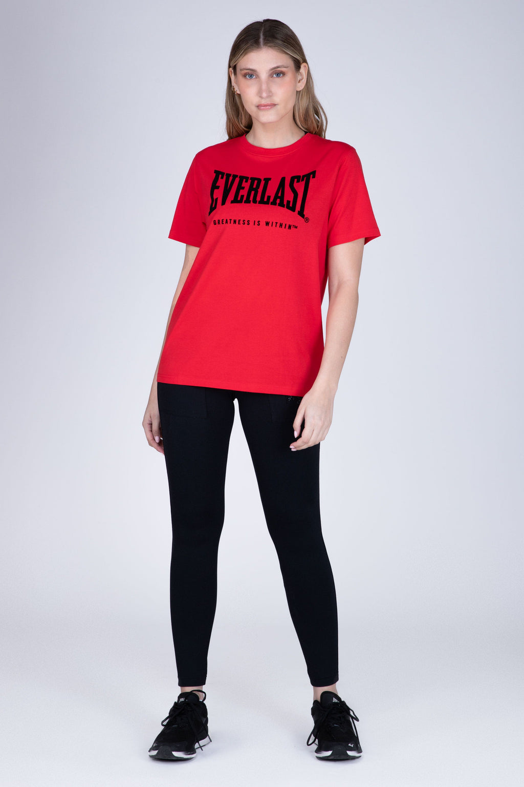 Polera Manga Corta Genius Rojo Everlast