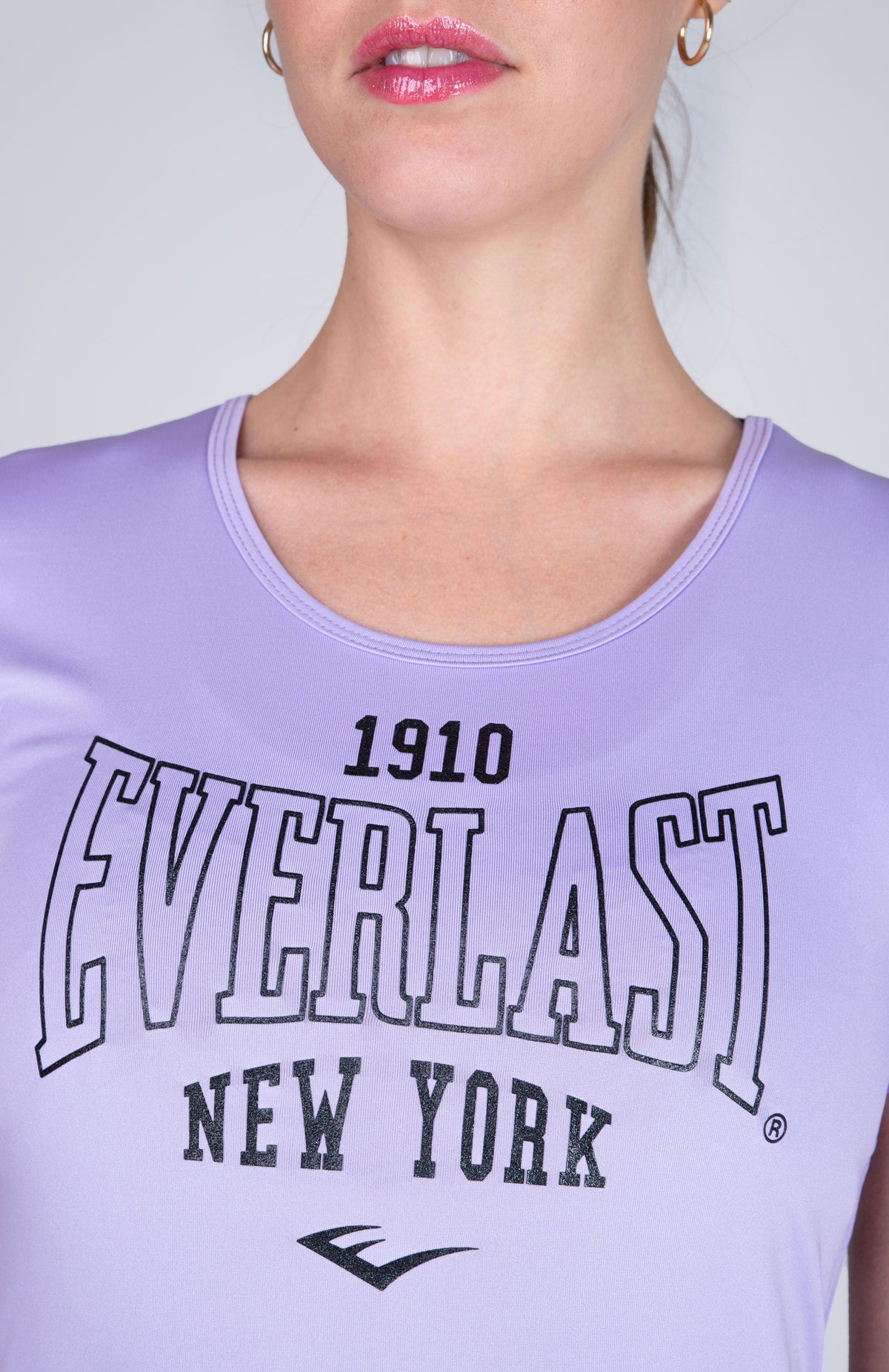Polera Manga Corta Look Morado Everlast