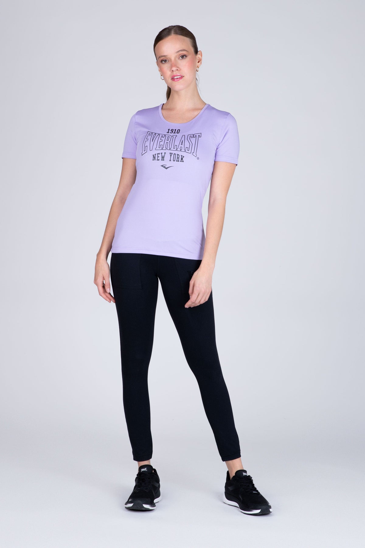 Polera Manga Corta Look Morado Everlast
