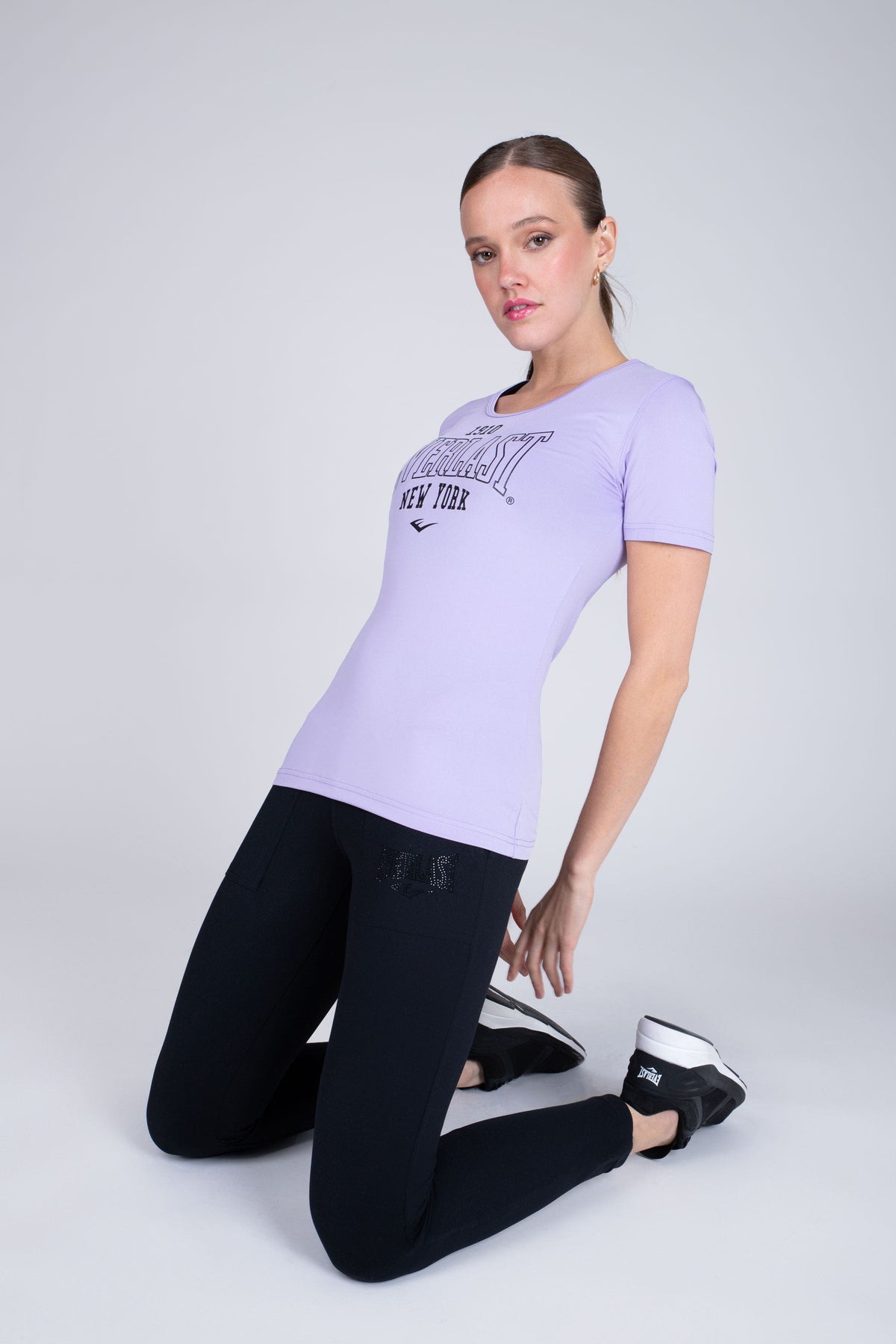 Polera Manga Corta Look Morado Everlast