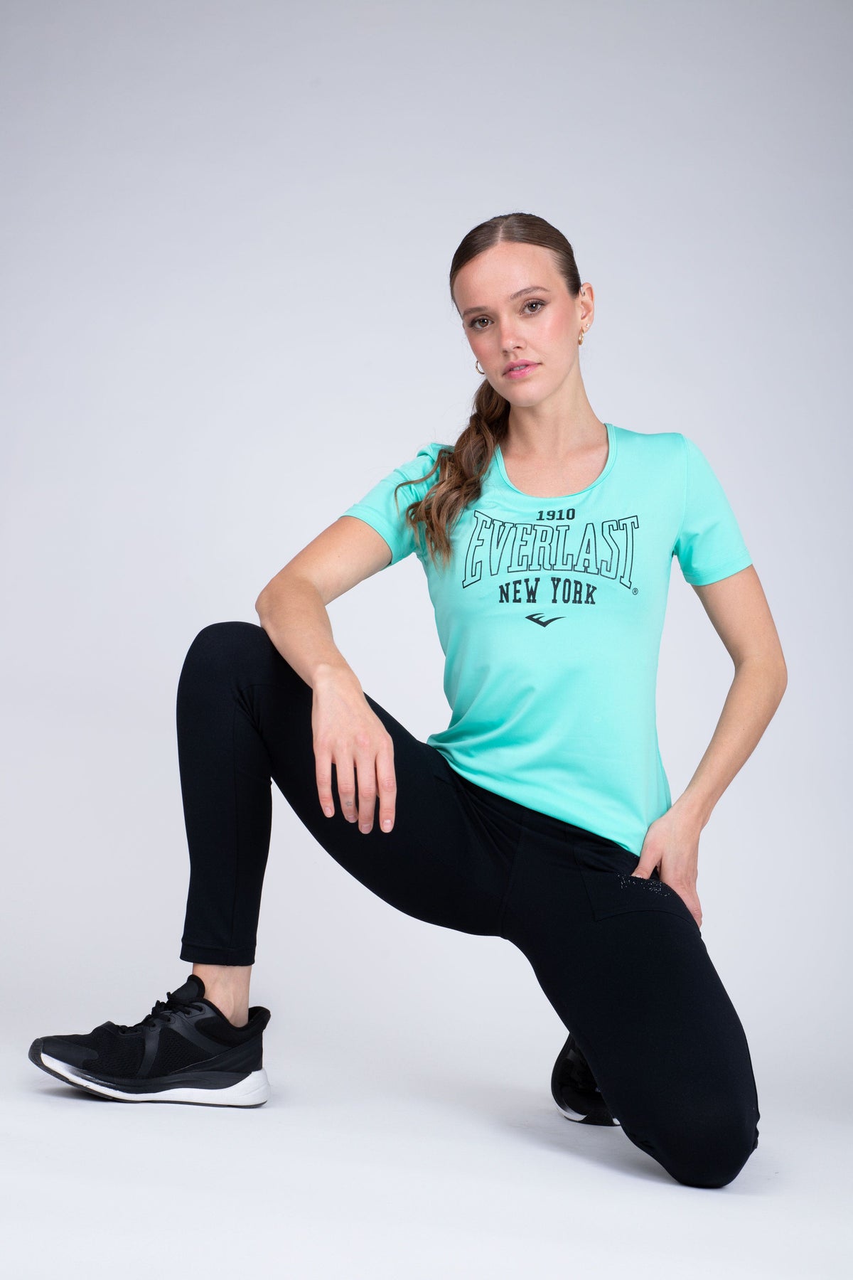 Polera Manga Corta Look Verde Everlast
