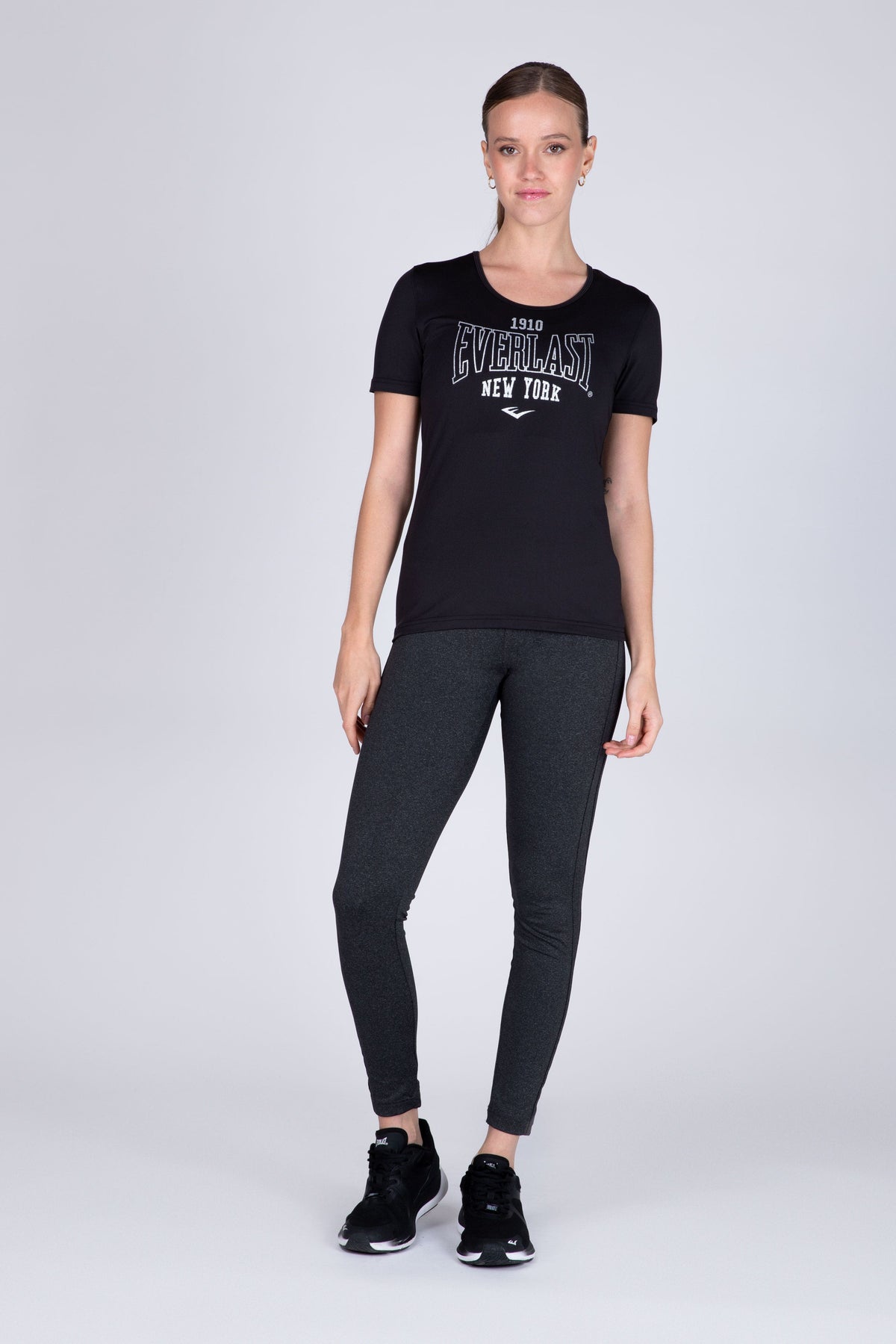 Polera Manga Corta Look Negro Everlast