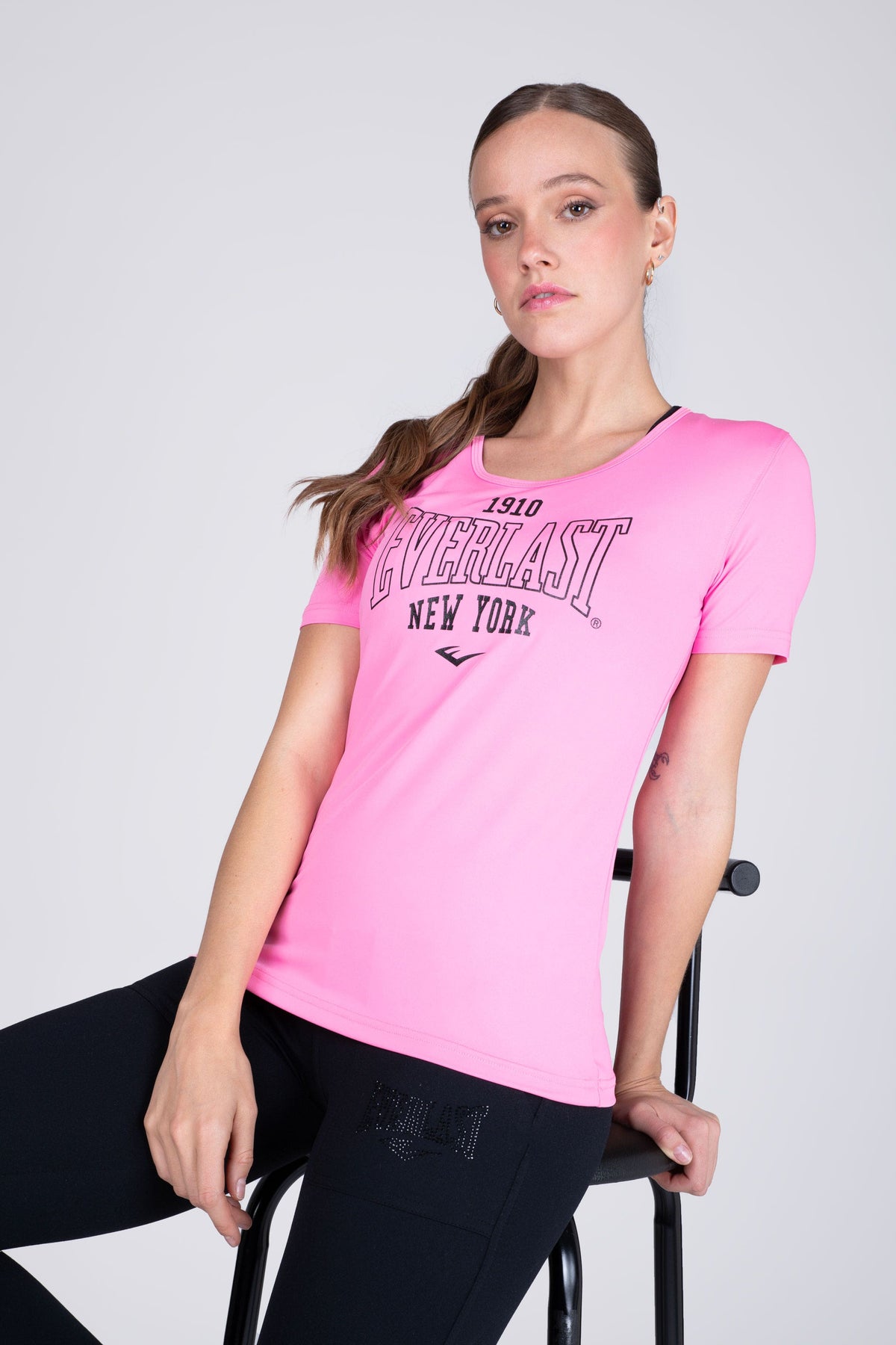 Polera Manga Corta Look Rosado Everlast