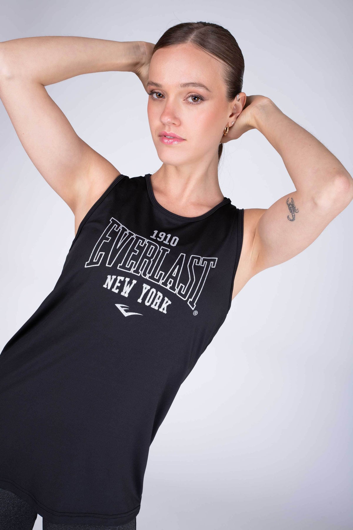 Polera Sin Manga Look Negro Everlast