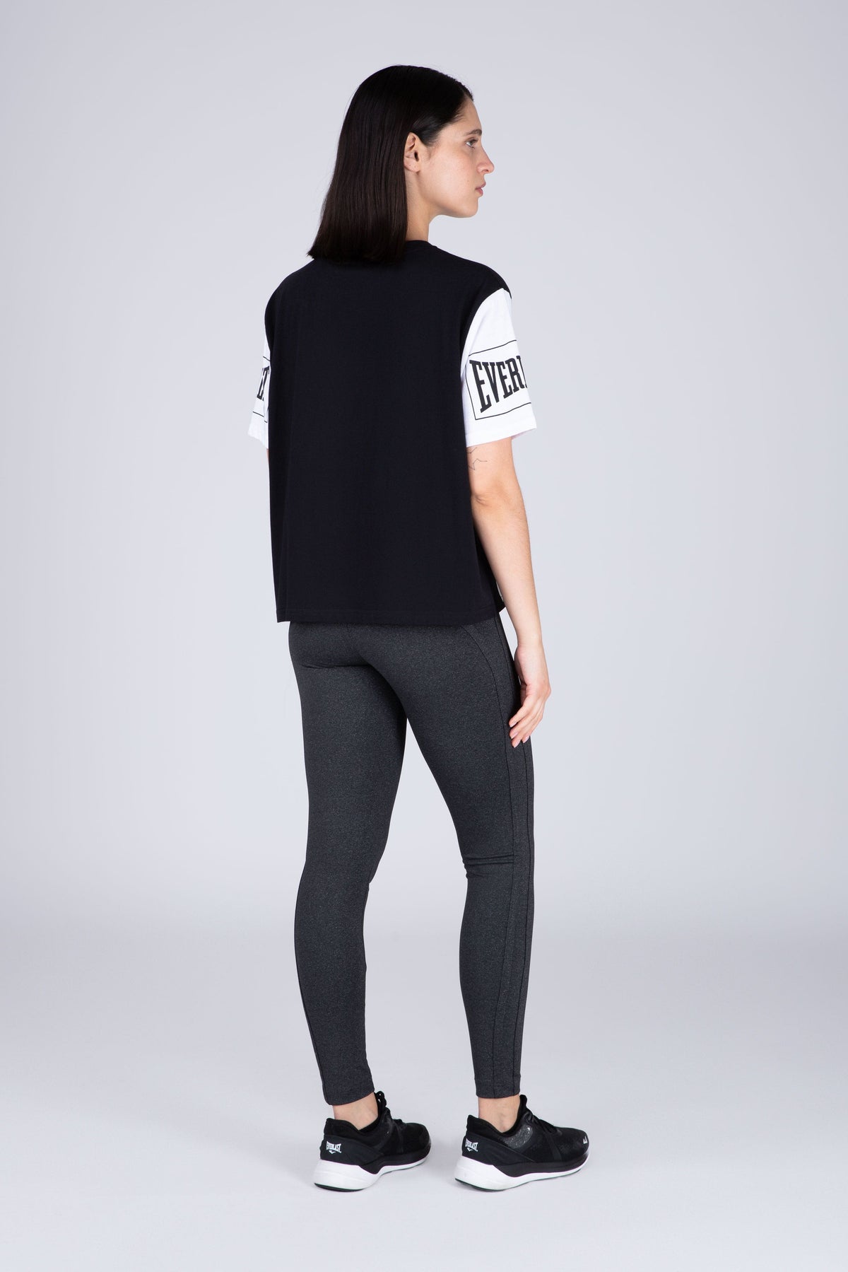 Polera Manga Corta Ring Negro Everlast