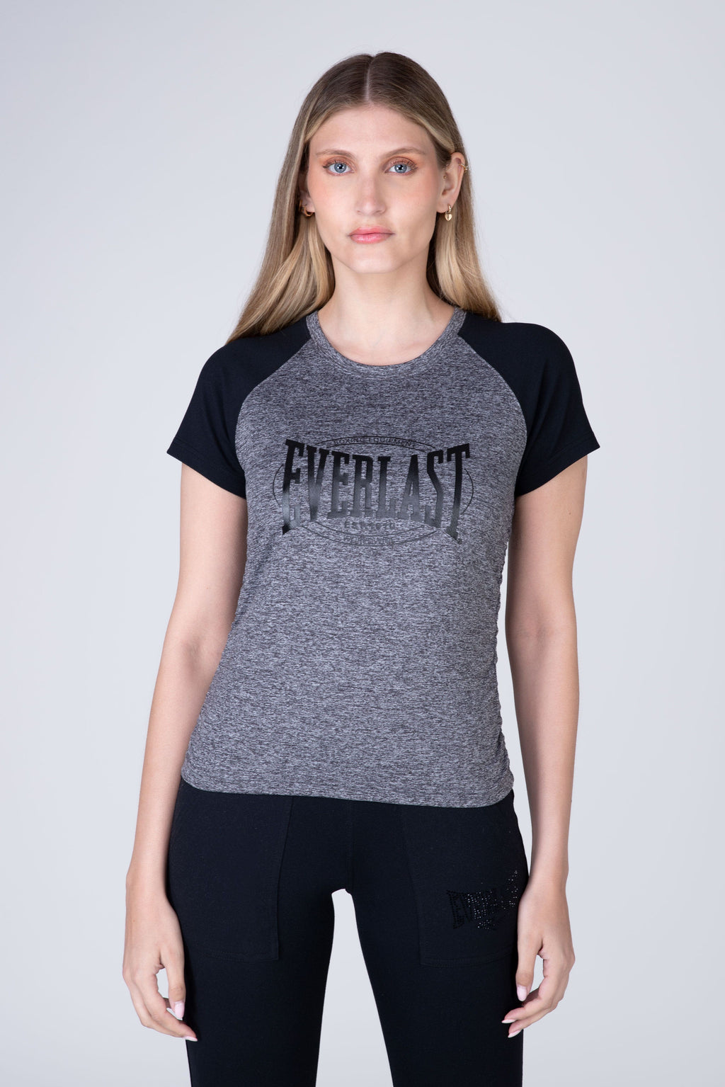 Polera Manga Corta Crunche Gris Everlast