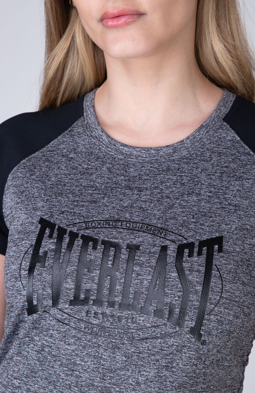 Polera Manga Corta Crunche Gris Everlast